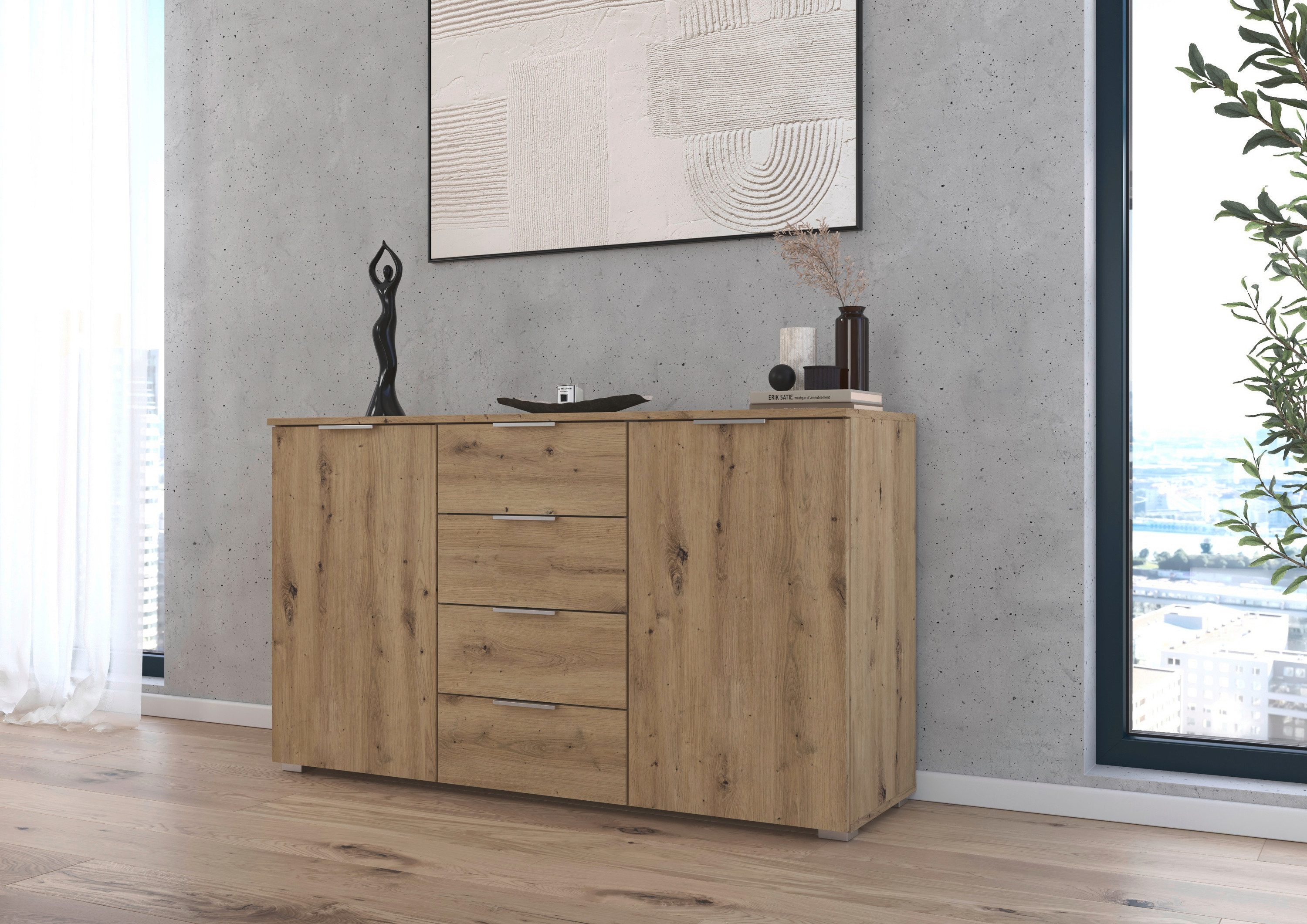 rauch Kast Sideboard Kombikommode Schubladenkommode AGORDO