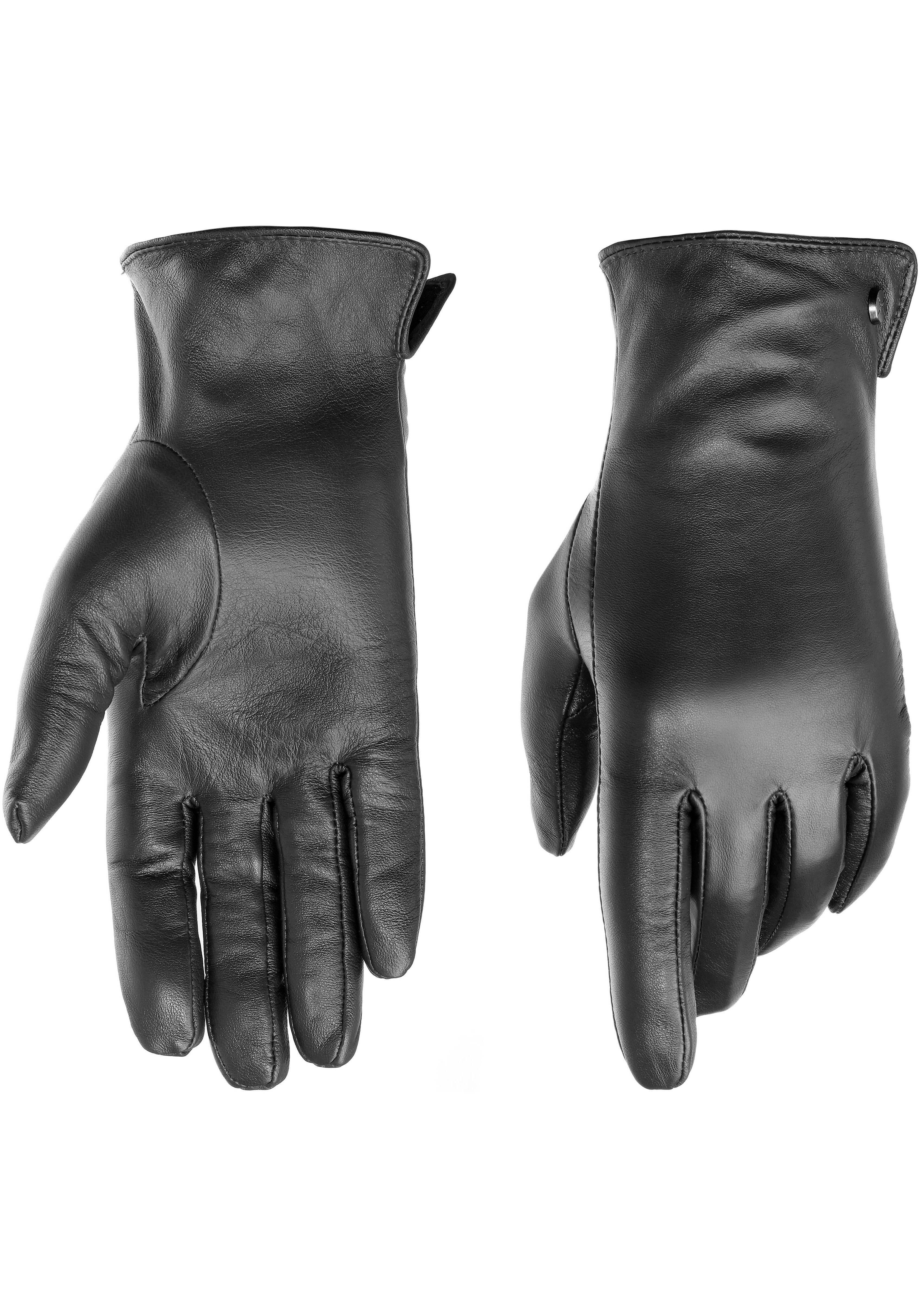 PEARLWOOD Leren handschoenen Pam Glad leren handschoen, zijopening