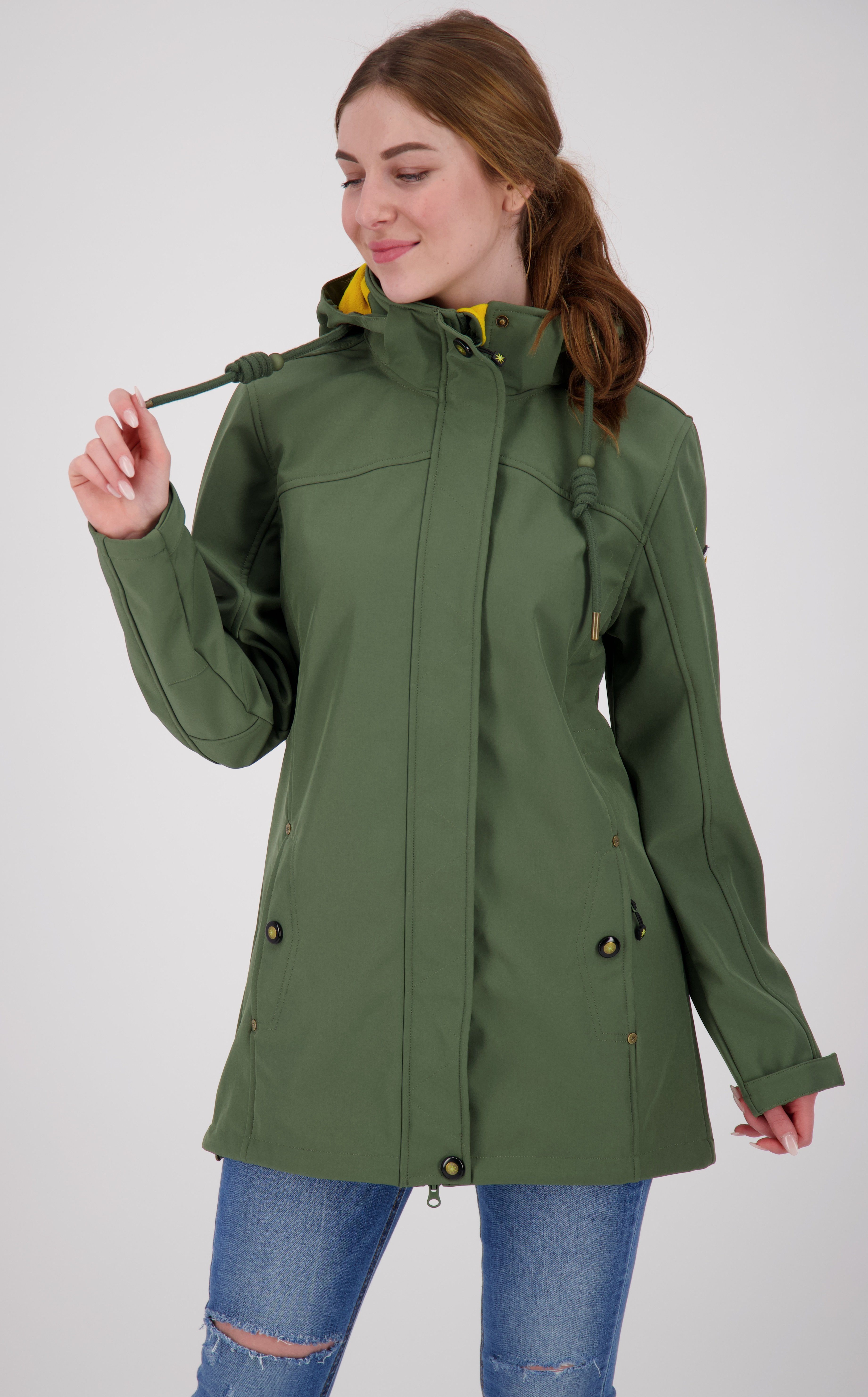 DEPROC Active Softshell-jas PEAK ROBSON WOMEN kleding maat 36 (S) groen