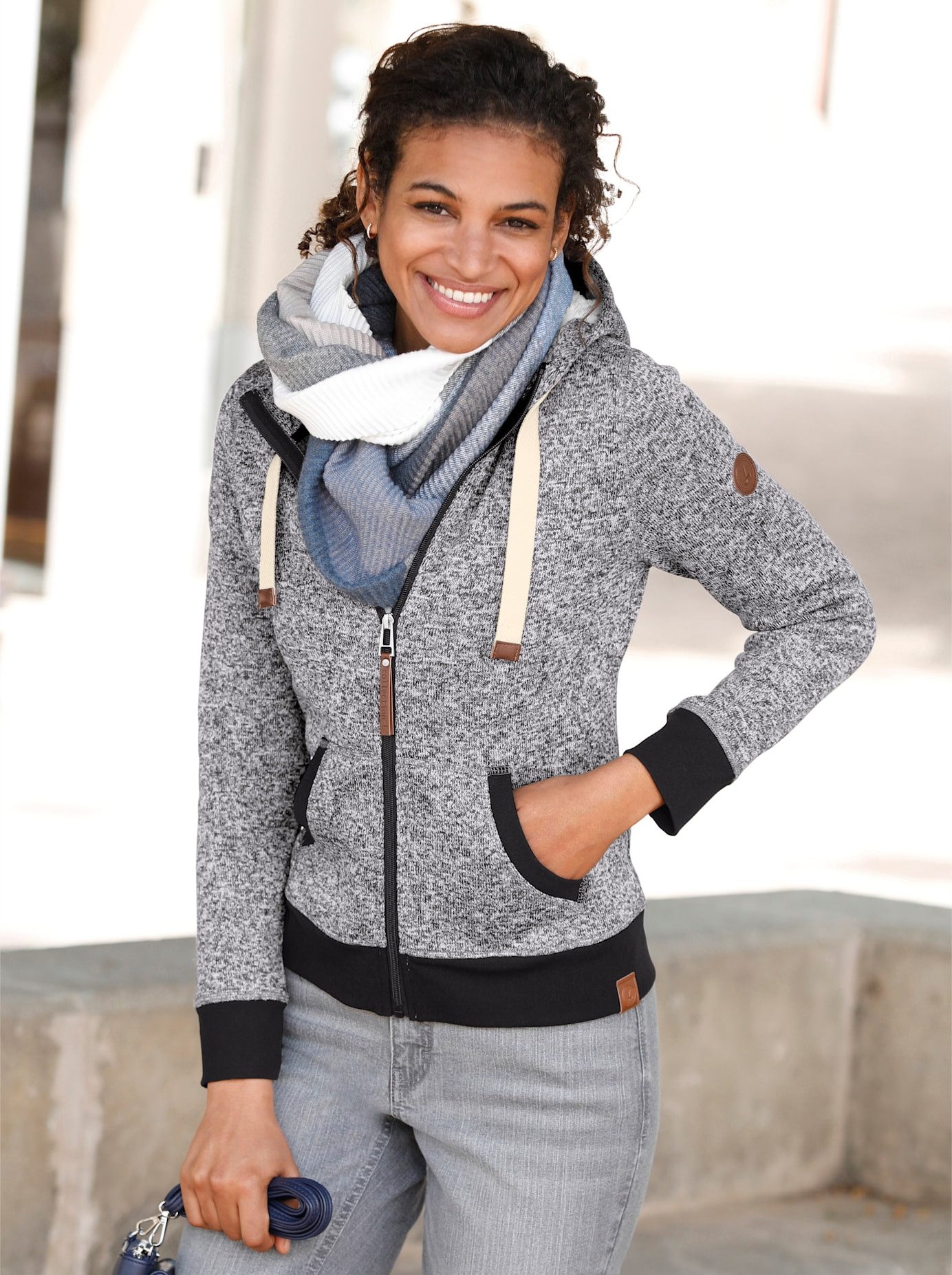 Casual Looks Gebreid fleecejack