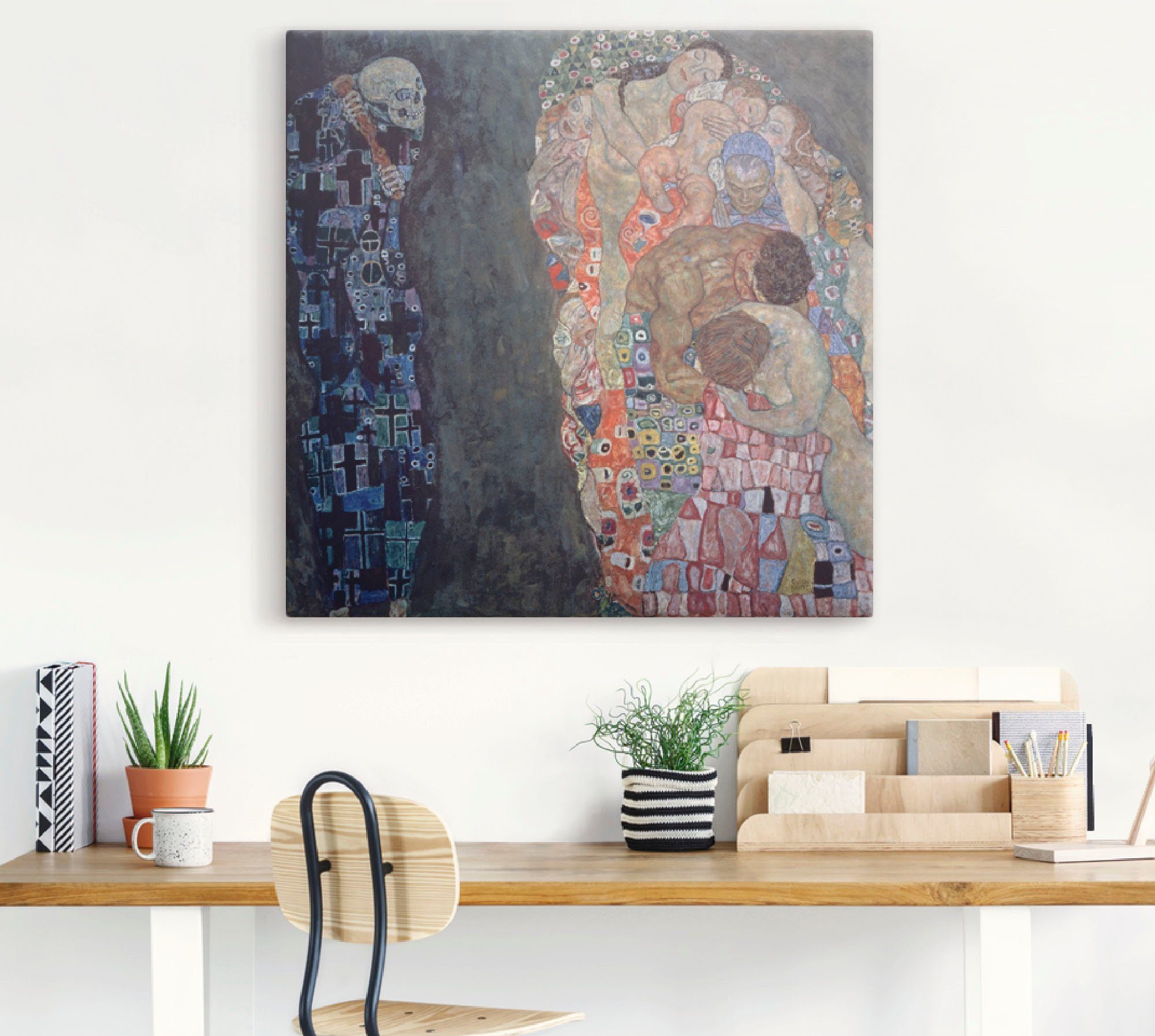 Artland Artprint Dood en leven. Voltooid in 1916. als artprint van aluminium, artprint voor buiten, artprint op linnen, poster in verschillende maten. maten