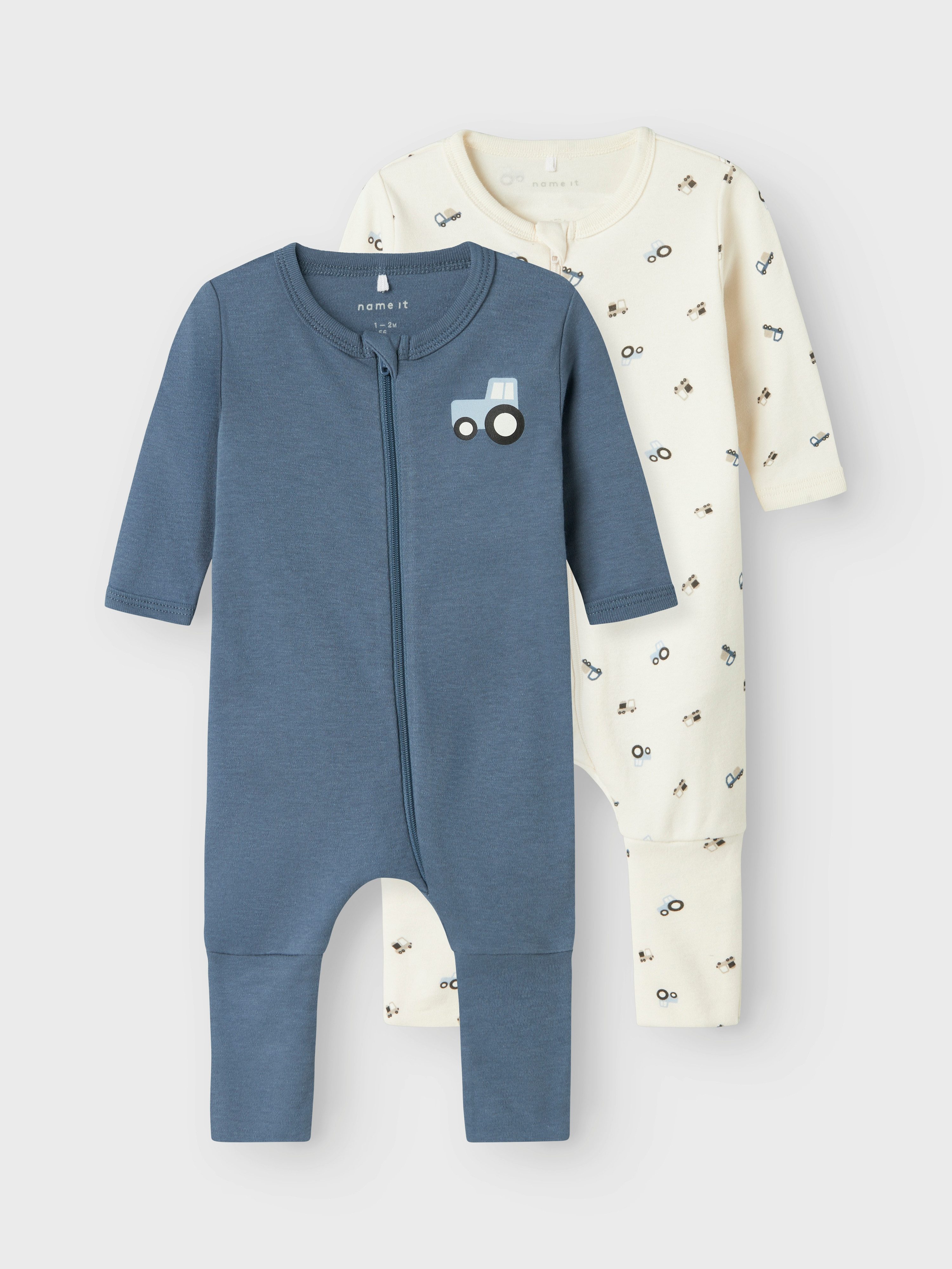 Name It Pyjama NBMNIGHTSUIT 2P ZIP FF JET TRACTOR NOOS (set, 2-delig)