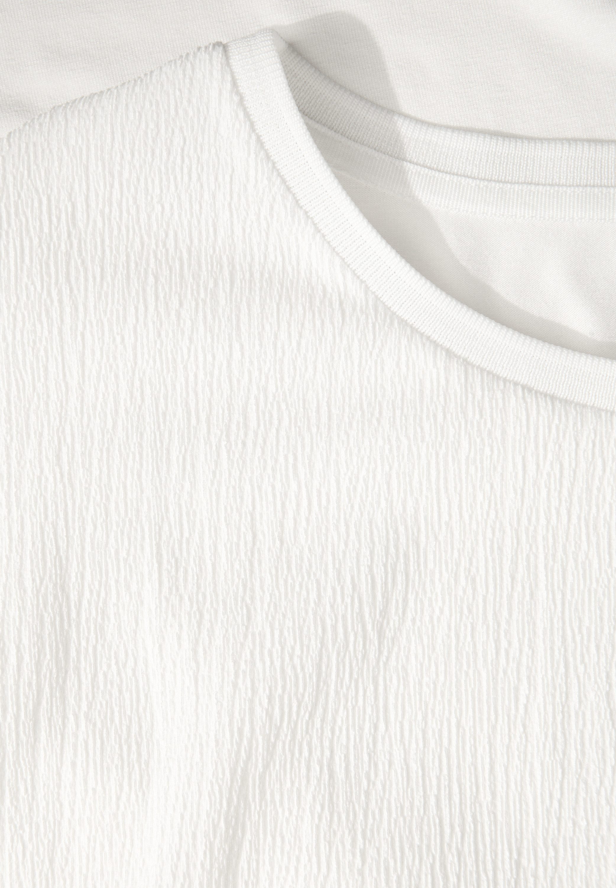 STREET ONE T-shirt in een structuurmix