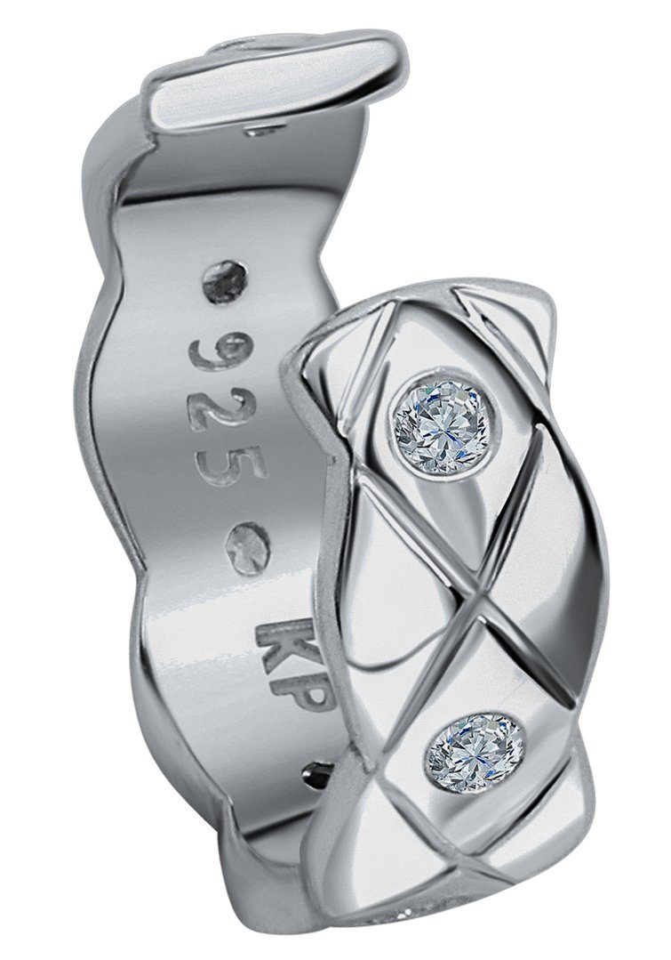 Firetti Ear cuff Sieraad cadeau zilver 925 oorbellen glinsterend dames oorbellen zilver(kleur)