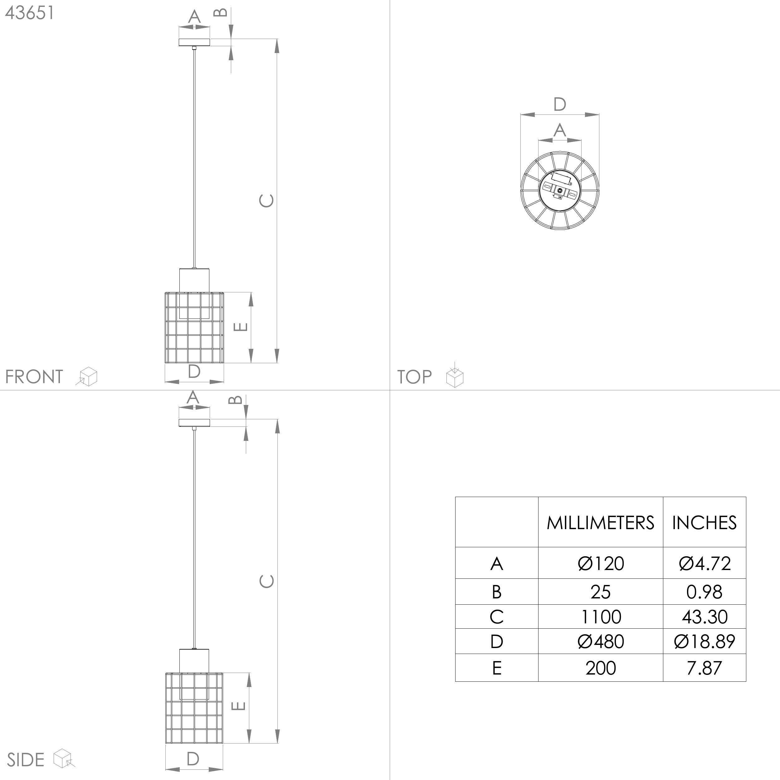 EGLO Hanglamp MILLIGAN Hanglamp in zilverkleur en wit van staal - excl. E27 - 40W (1 stuk)