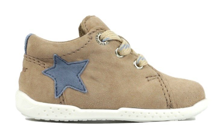Richter Babyschoentjes WMS: middel Babyschoen, veterschoen, sneaker met schattige ster aan de buitenkant