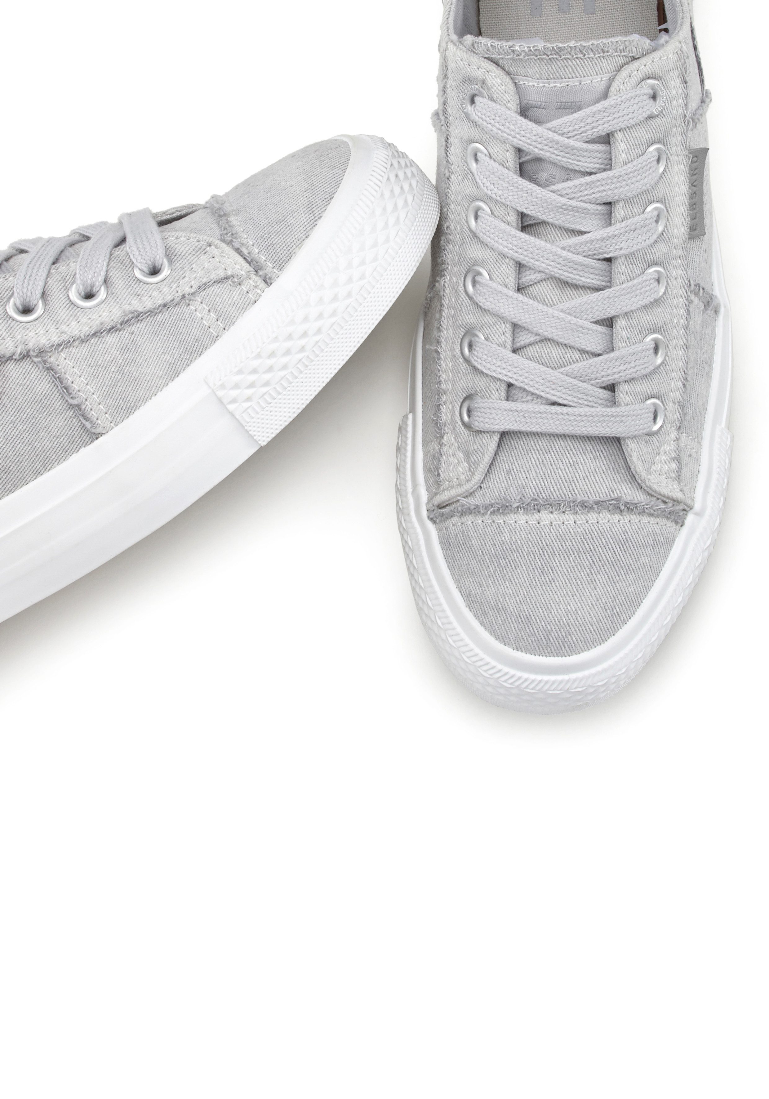 Elbsand Sneakers Veterschoenen Veterschoen, vrijetijdsschoen van textiel, used-look VEGAN