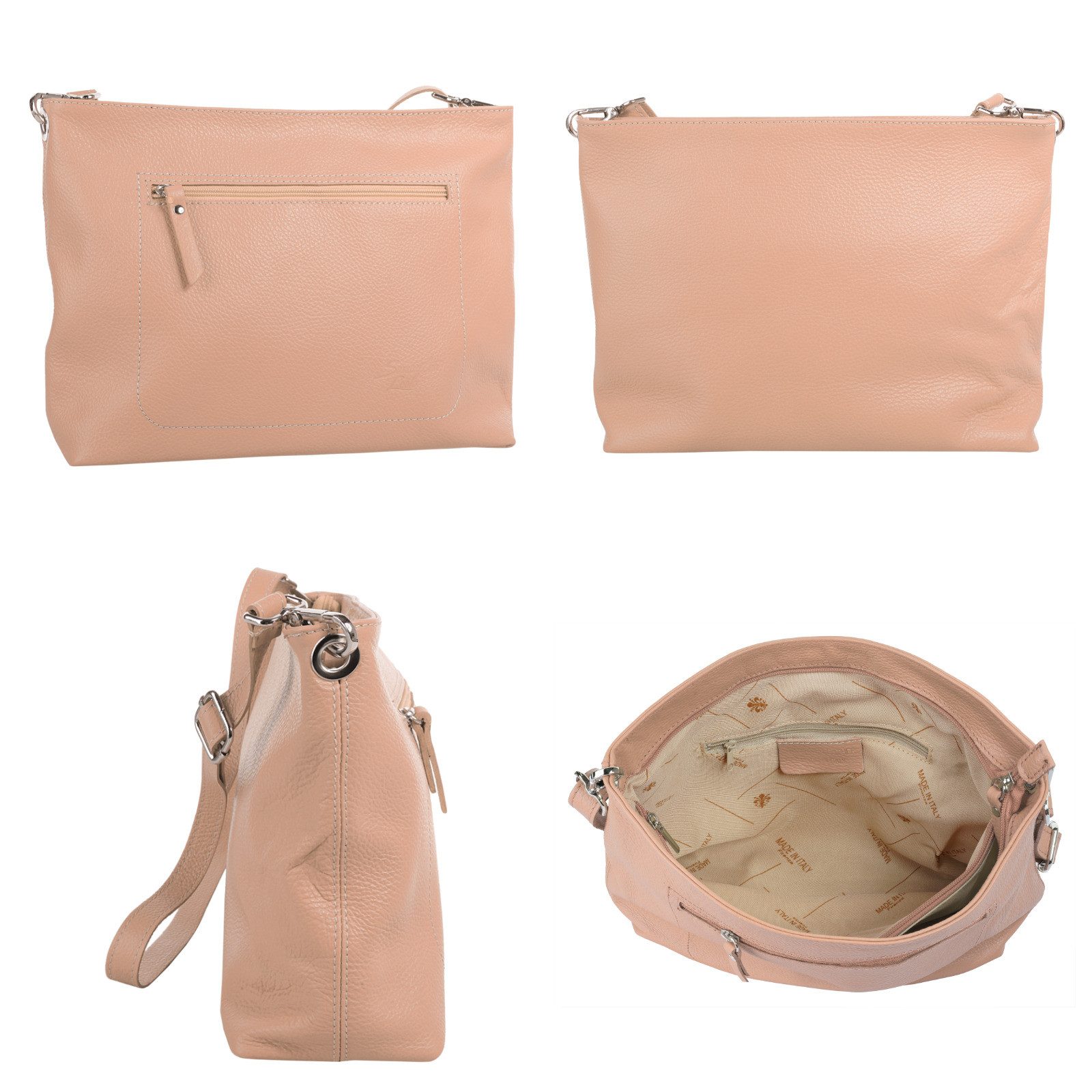 Samantha Look Schoudertas echt leer, made in italy