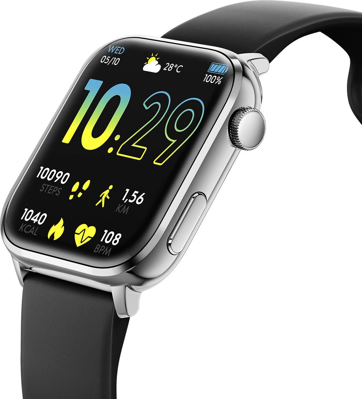 ice-watch Smartwatch ICE smart 2.0 - 1.96 Polshorloge, dames, herenhorloge, siliconen band