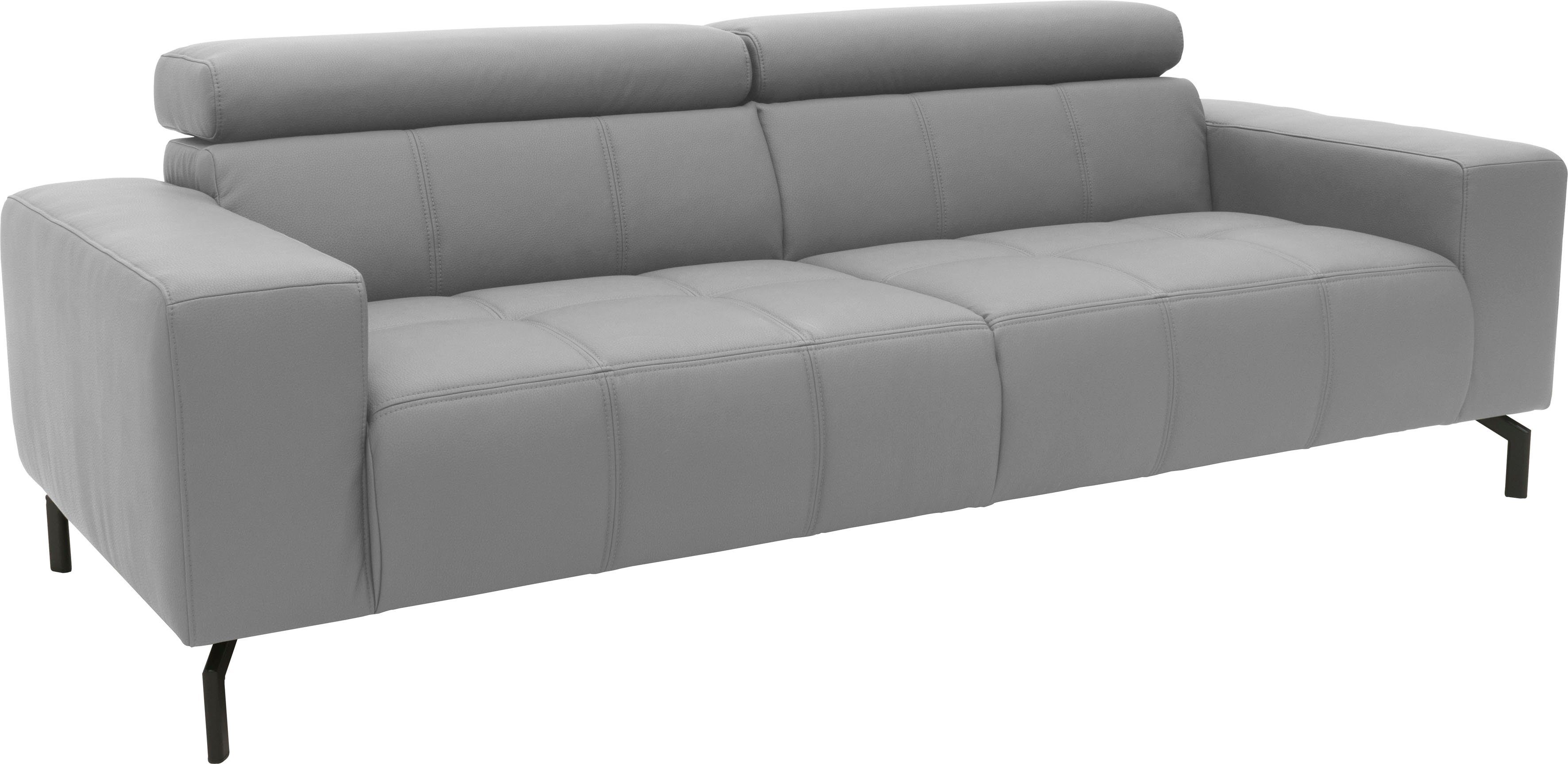 DOMO collection 2,5-zitsbank Cunelli tijdloos en elegant, moderne zitnaden als designelement,