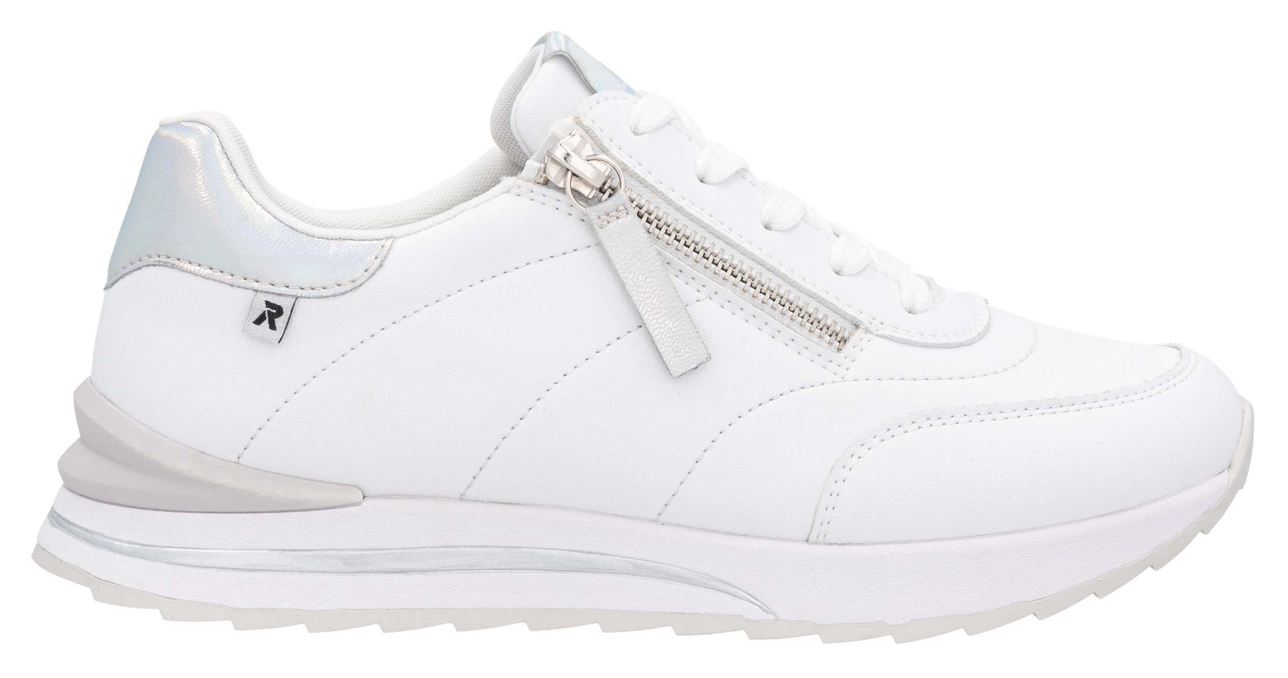 RIEKER Sport Plateausneakers , vrijetijdsschoen, lage schoen, veterschoen in smalle vorm