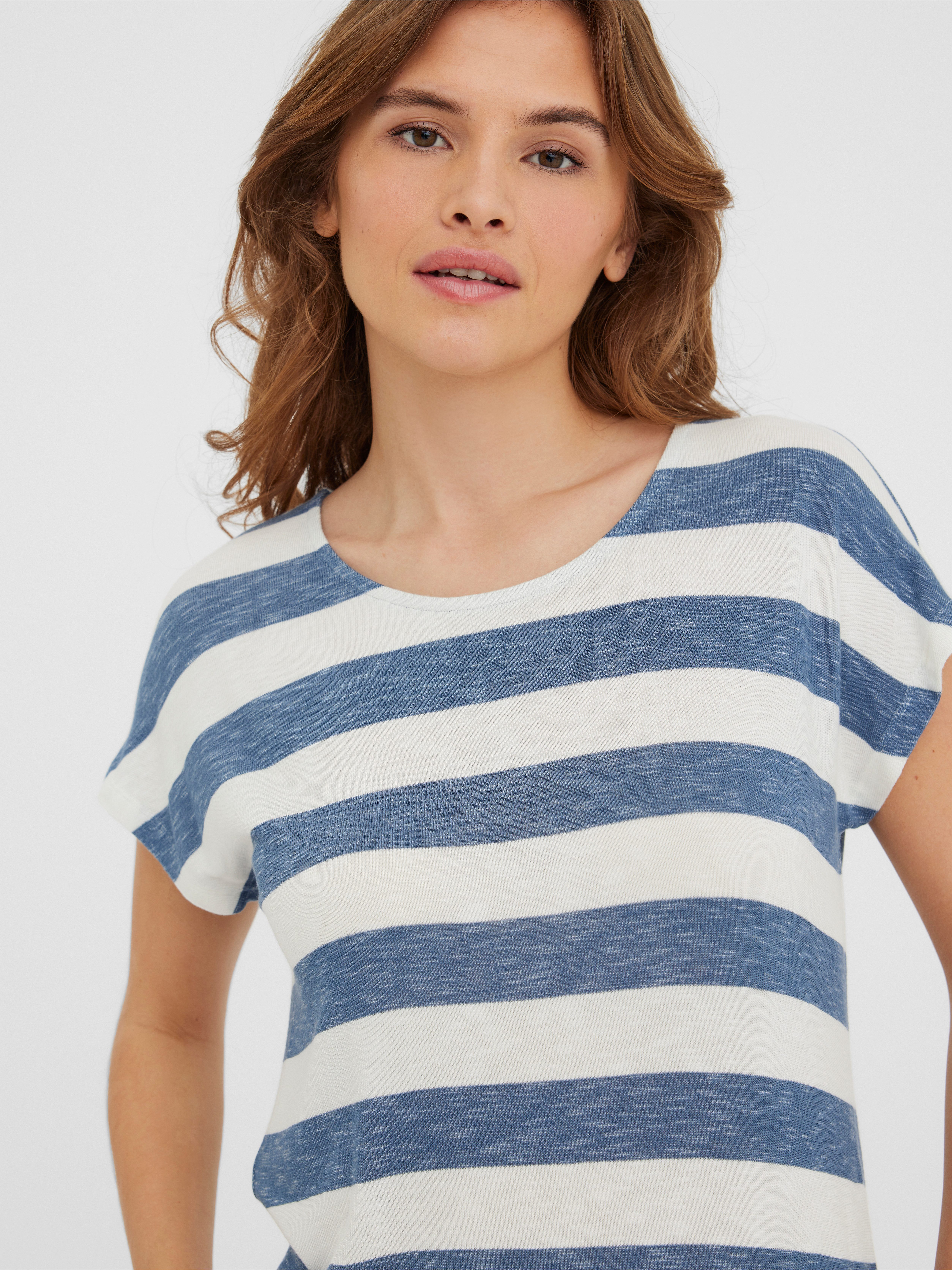 Vero Moda Shirt met korte mouwen VMWIDE STRIPE SL TOP GA JRS NOOS