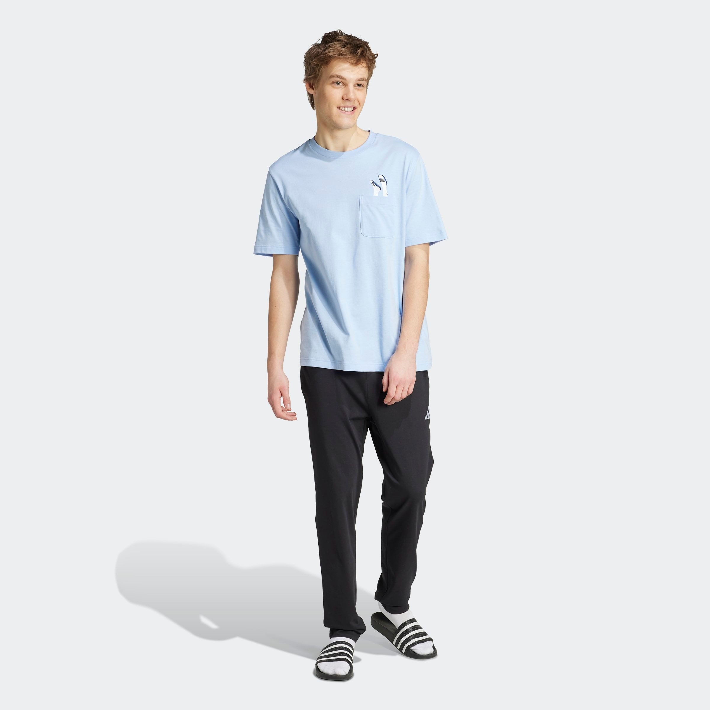 adidas Sportswear T-shirt M L SLIDE PKT T