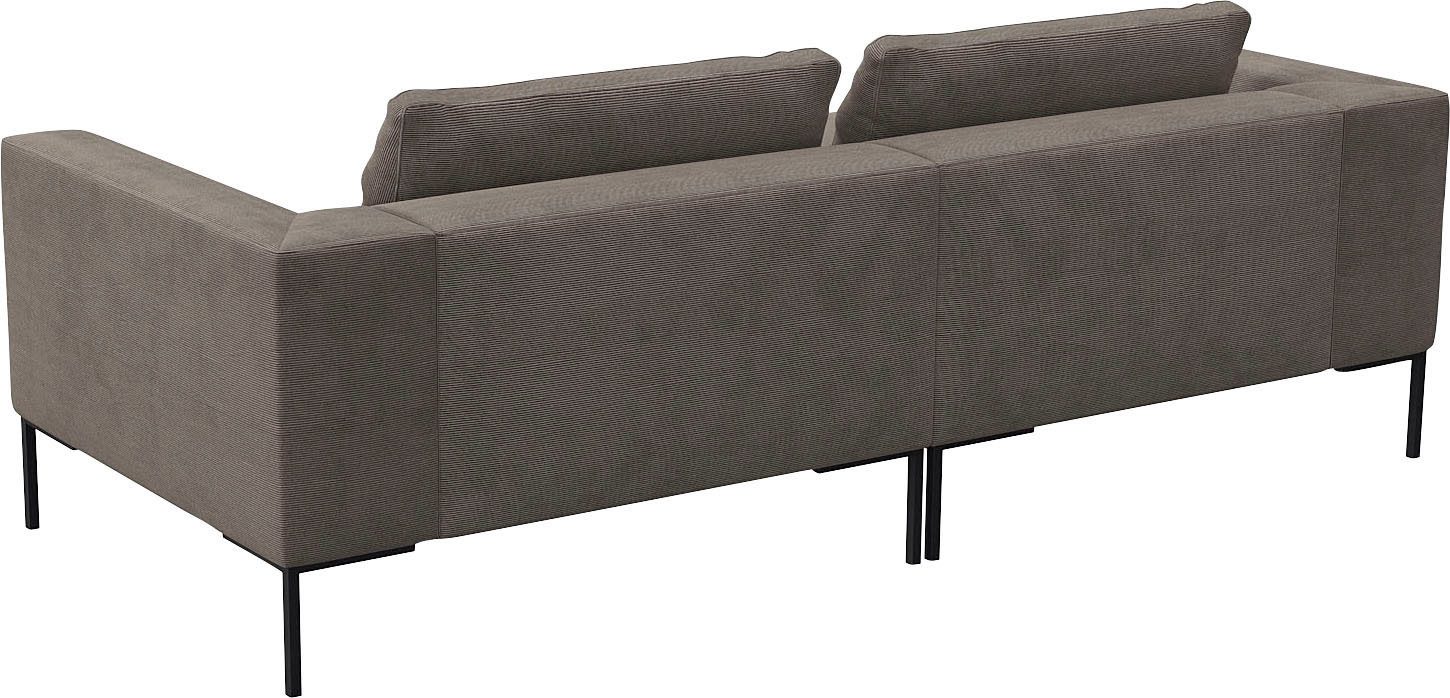 FLEXLUX Hoekbank Loano, super comfortabel zitcomfort door koudschuim in de zitting, L-vorm