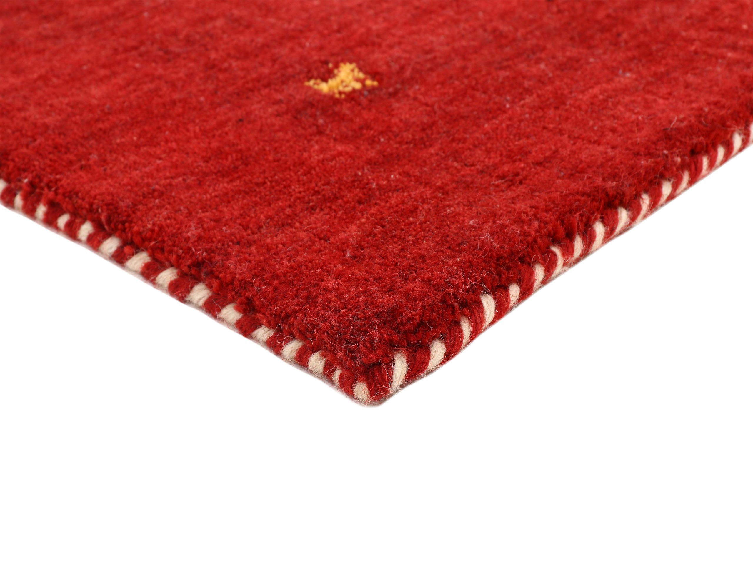 carpetfine Wollen kleed Gabbeh Uni, ook als loper verkrijgbaar