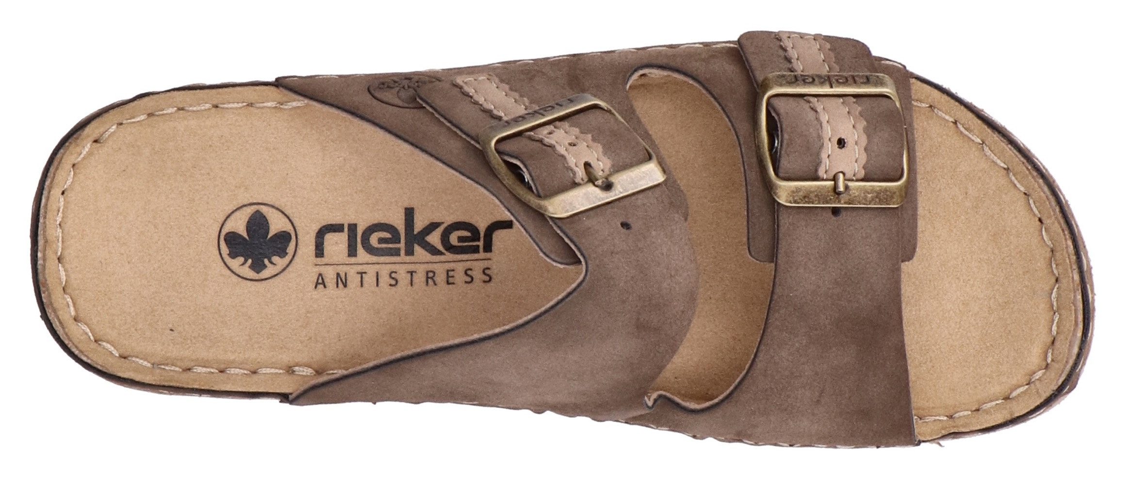 Rieker Slippers Zomerschoen, slippers, pantoffel met verstelbare gespen
