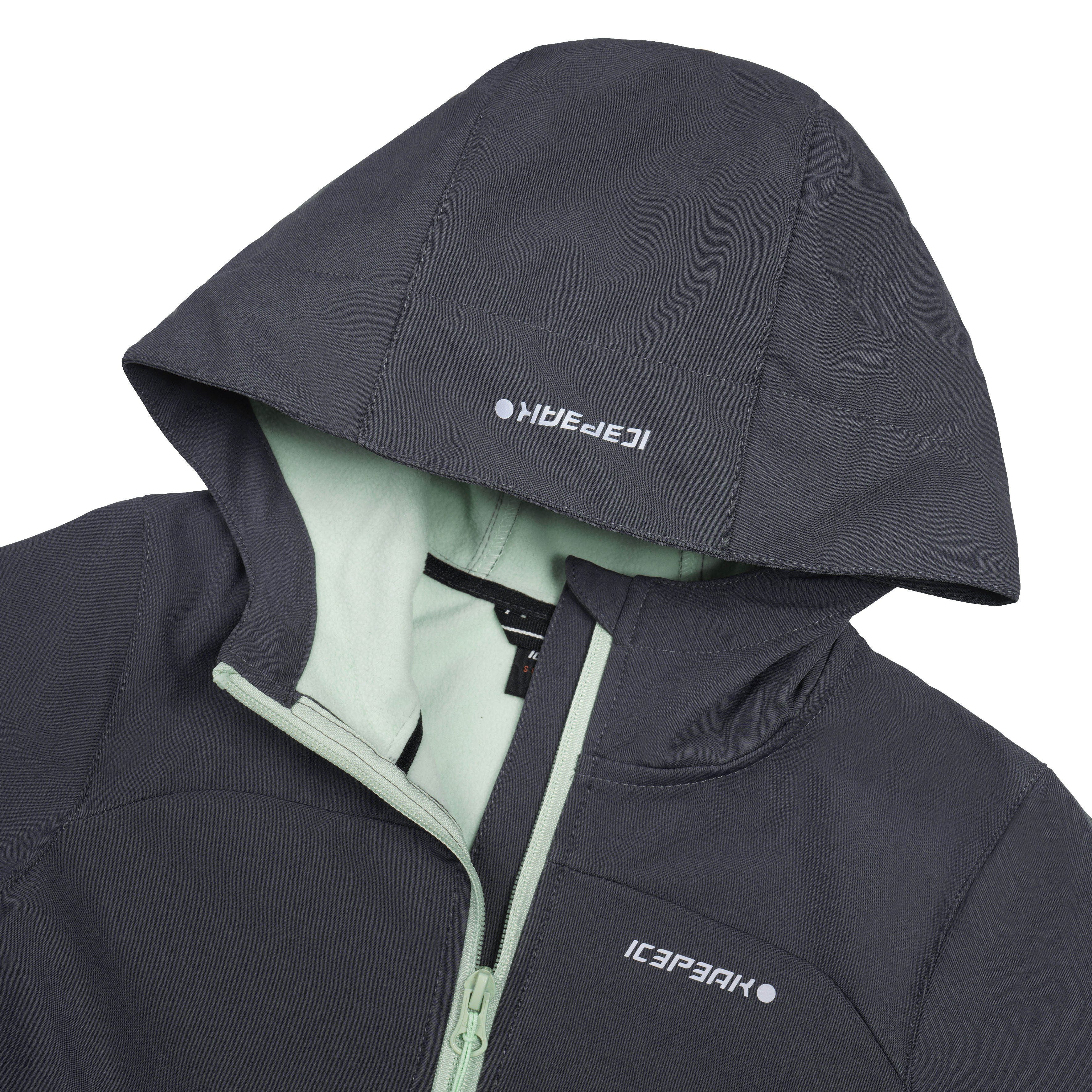 Icepeak Softshell-jack KULM JR met modieuze logo-opschriften (1 stuk)
