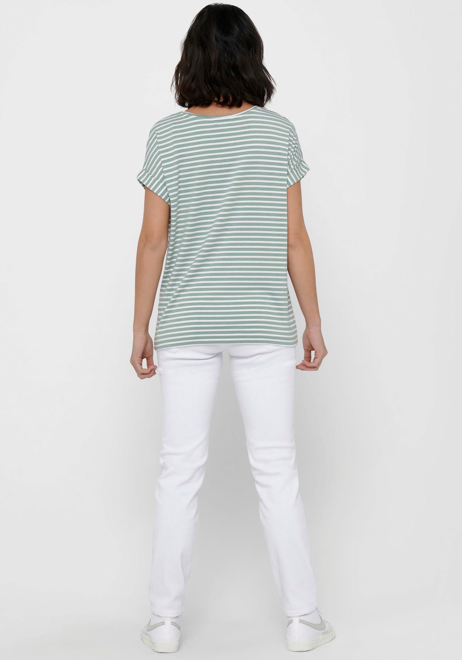 Only T-shirt ONLMOSTER STRIPE S/S O-NECK TOP JRS NOOS