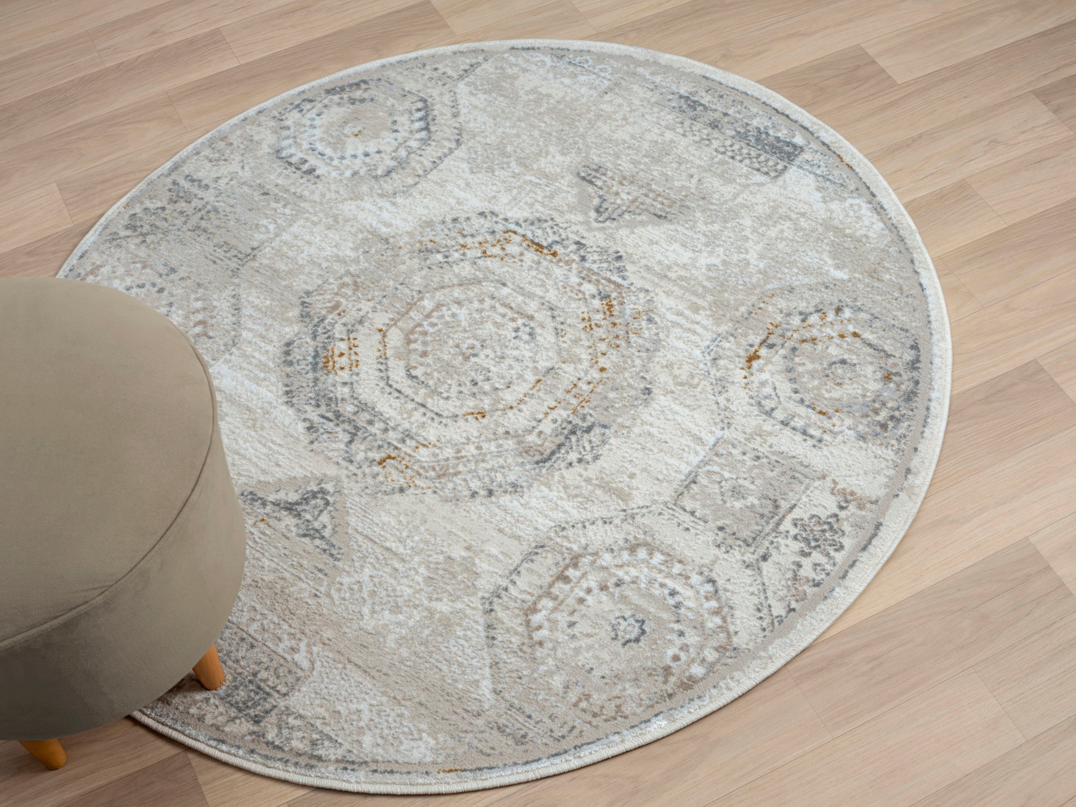 Myflair Möbel & Accessoires Vloerkleed My Kazak Kortpolig, retro-stijl, bijzonder zacht door microvezel