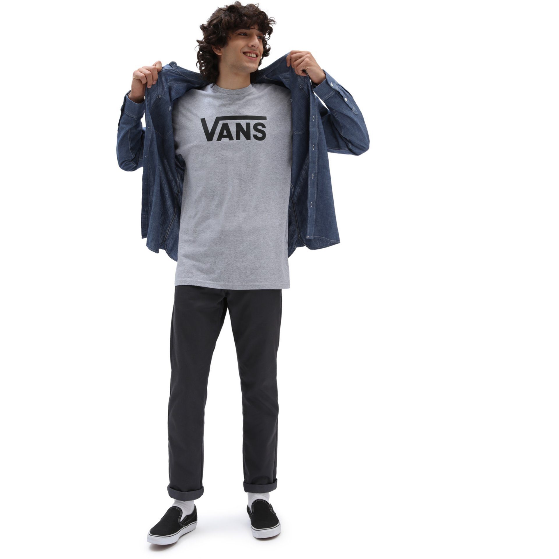 Vans Shirt met lange mouwen VANS CLASSIC LS met grote logoprint