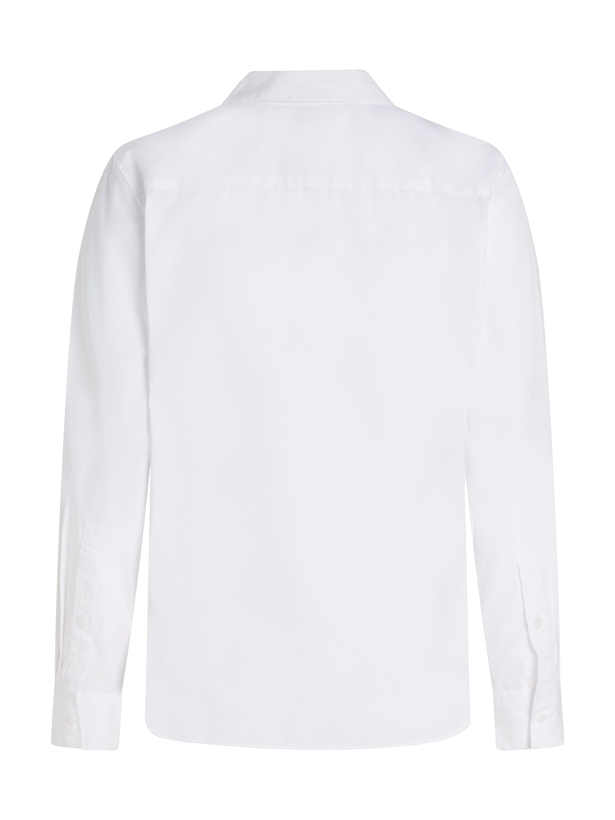 Tommy Hilfiger Overhemdblouse ESS POPLIN REGULAR SHIRT met popeline geborduurd logo