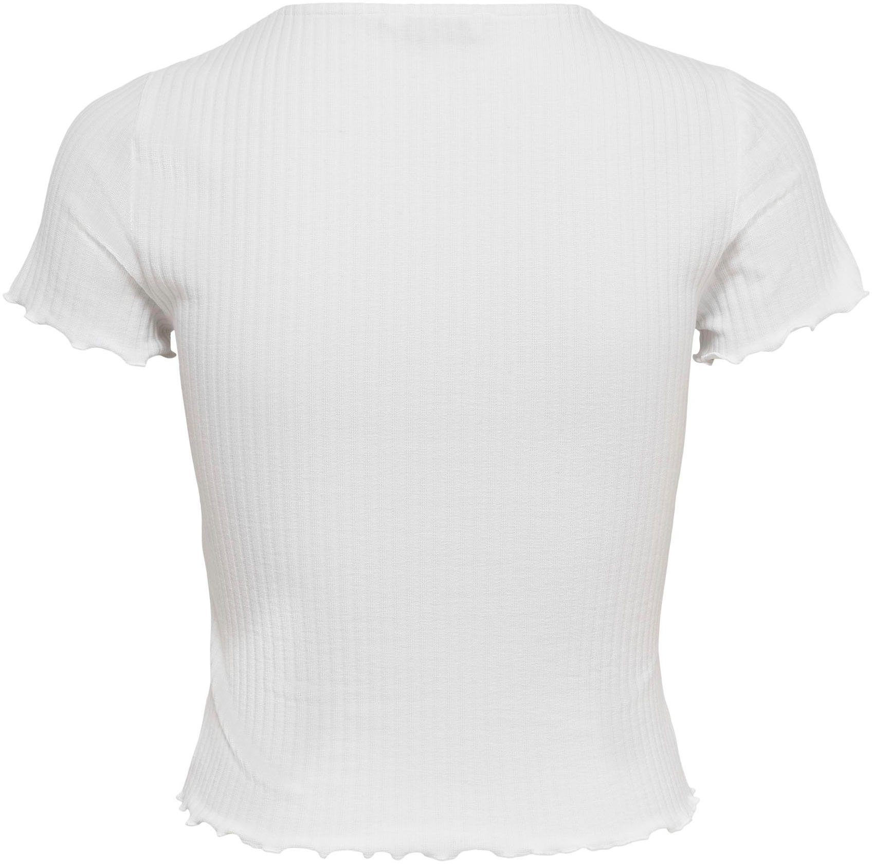 Only Shirt met ronde hals ONLEMMA S/S SHORT TOP NOOS JRS
