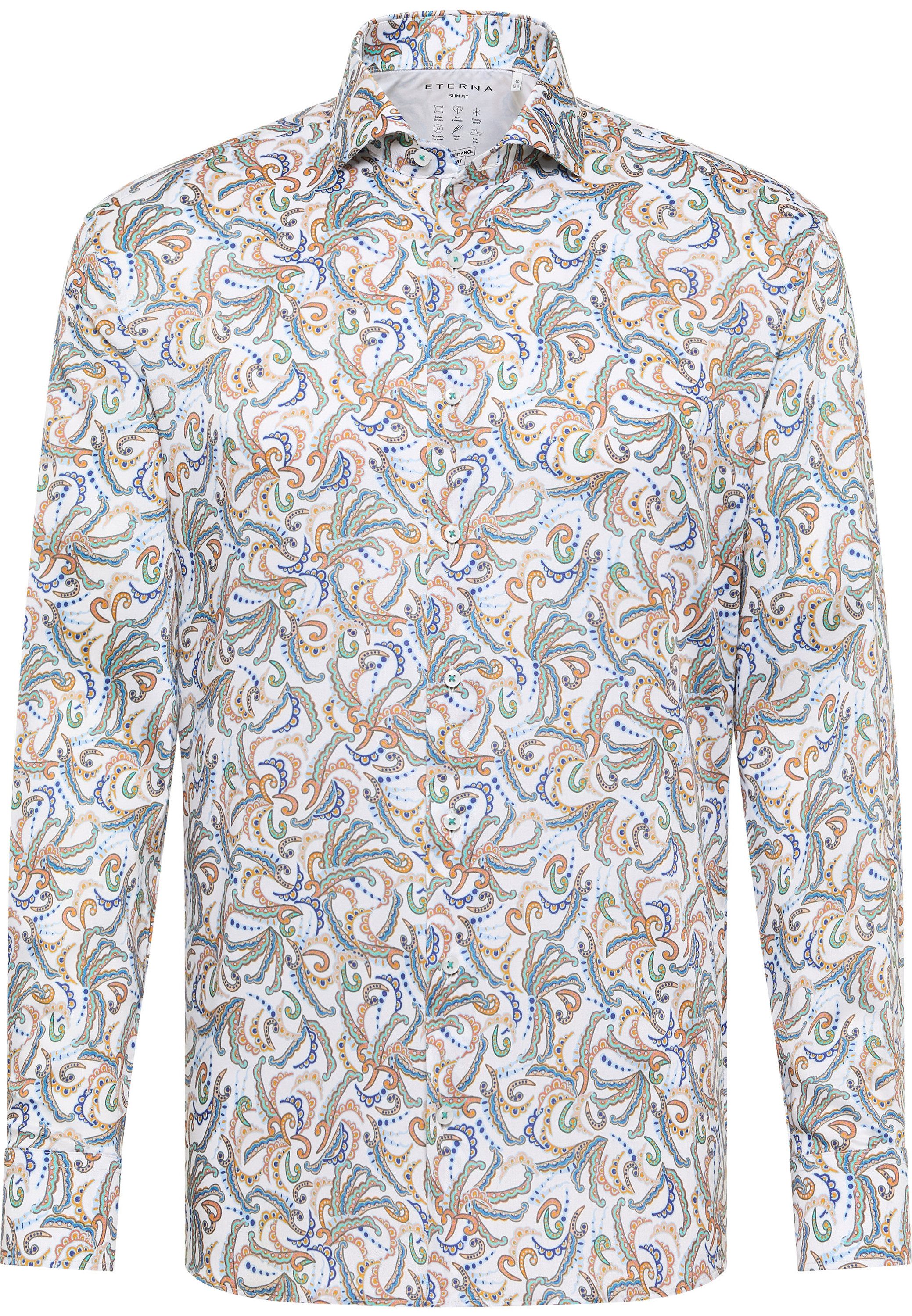 Eterna Overhemd met lange mouwen Slim fit EASY IRON (gemakkelijk te strijken)