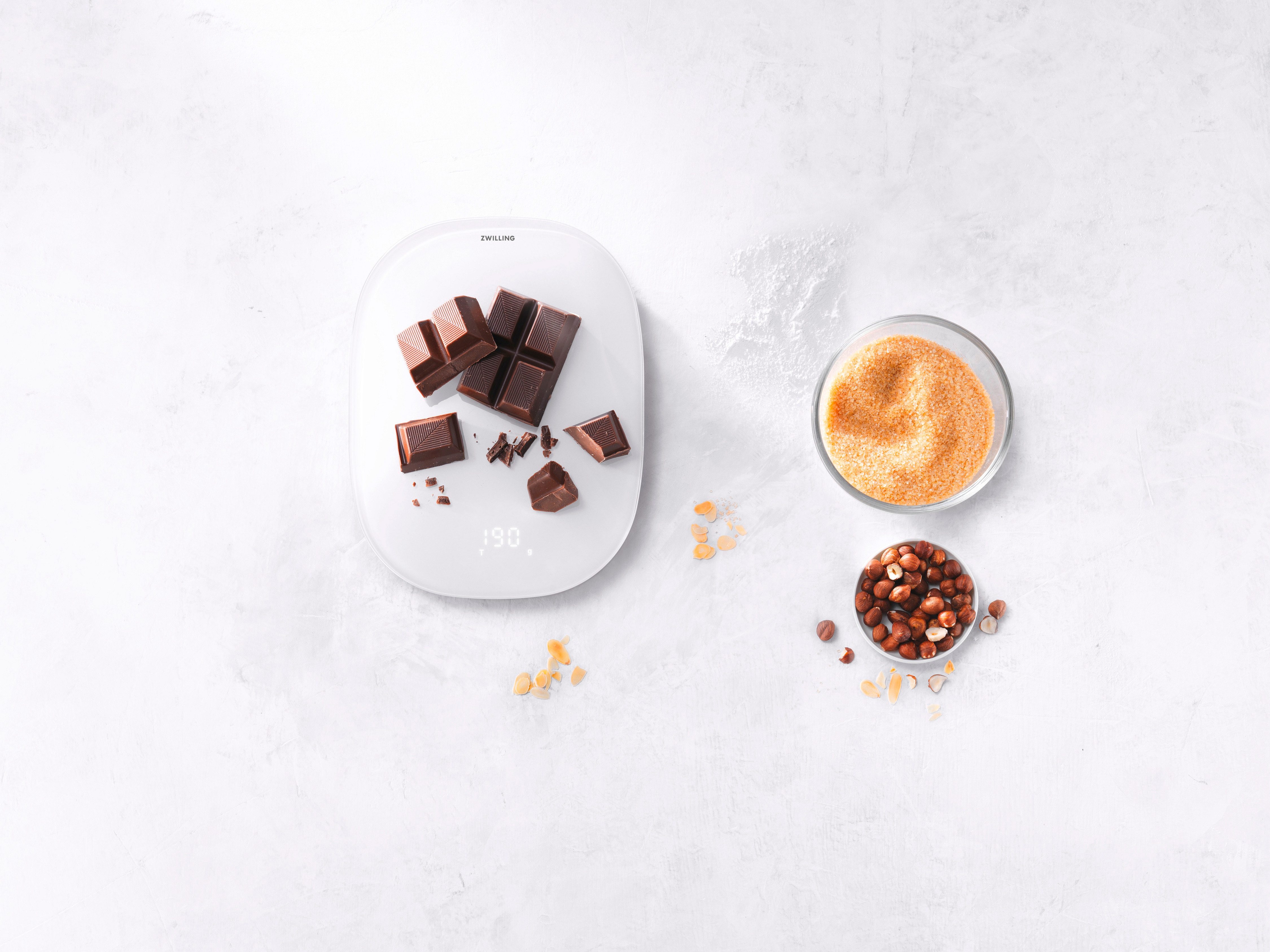 Zwilling Keukenweegschaal Enfinigy Digitale keukenweegschaal, LCD-display, opladen via USB, tot 10 kg