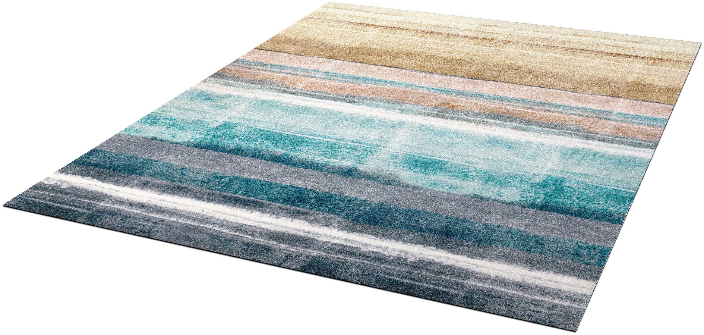 wash+dry by Kleen-Tex Vloerkleed Frerik antislip, geschikt voor binnen en buiten, wasbaar moderne vloerkleden multicolor