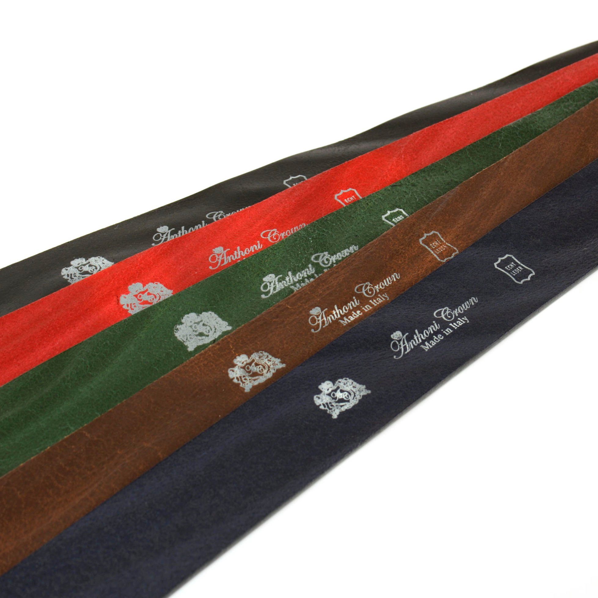 Anthoni Crown Leren riem Volledig leren riem met gesp "leeuw"