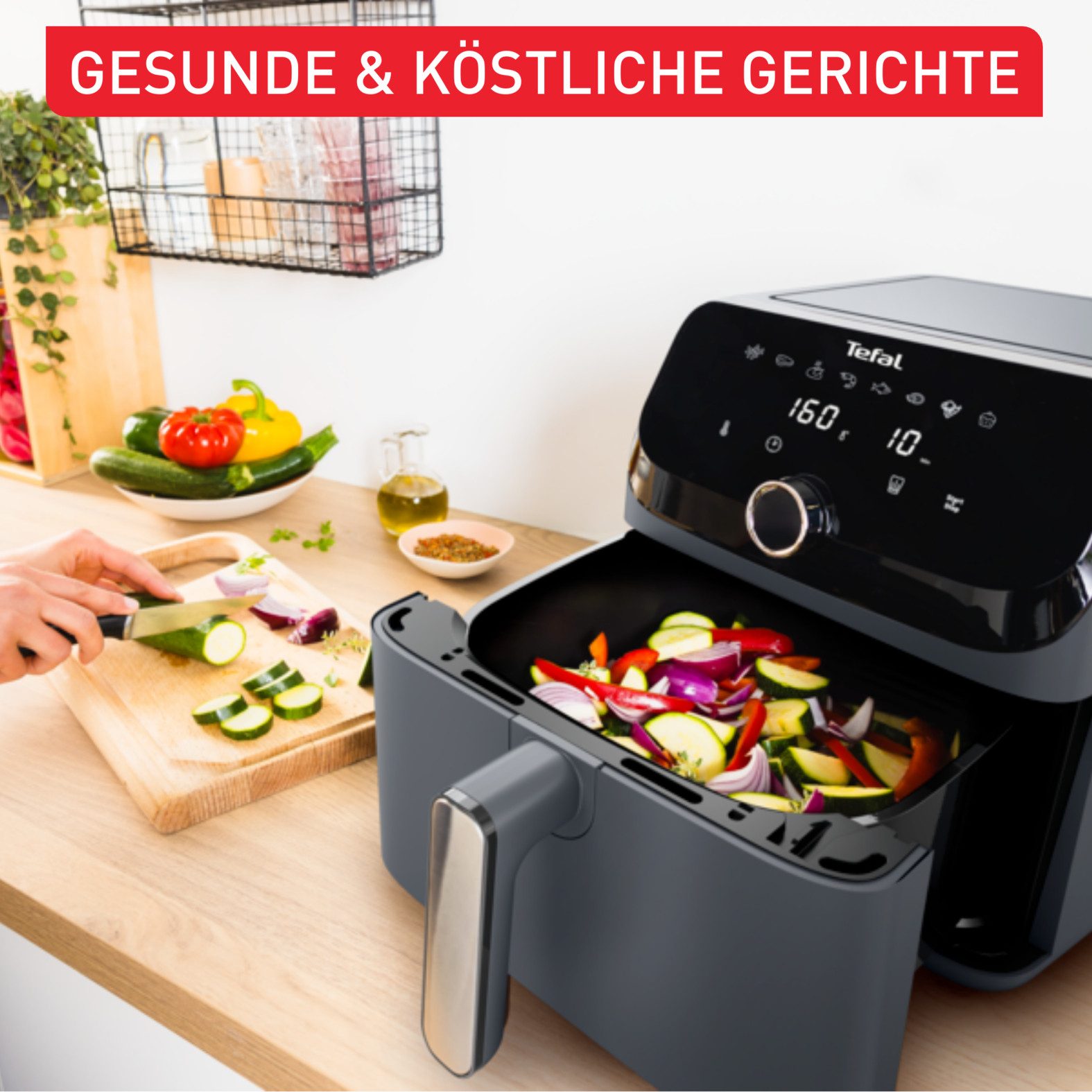 Tefal Airfryer Tefal EY855B Easy Fry Mega heteluchtfriteuse