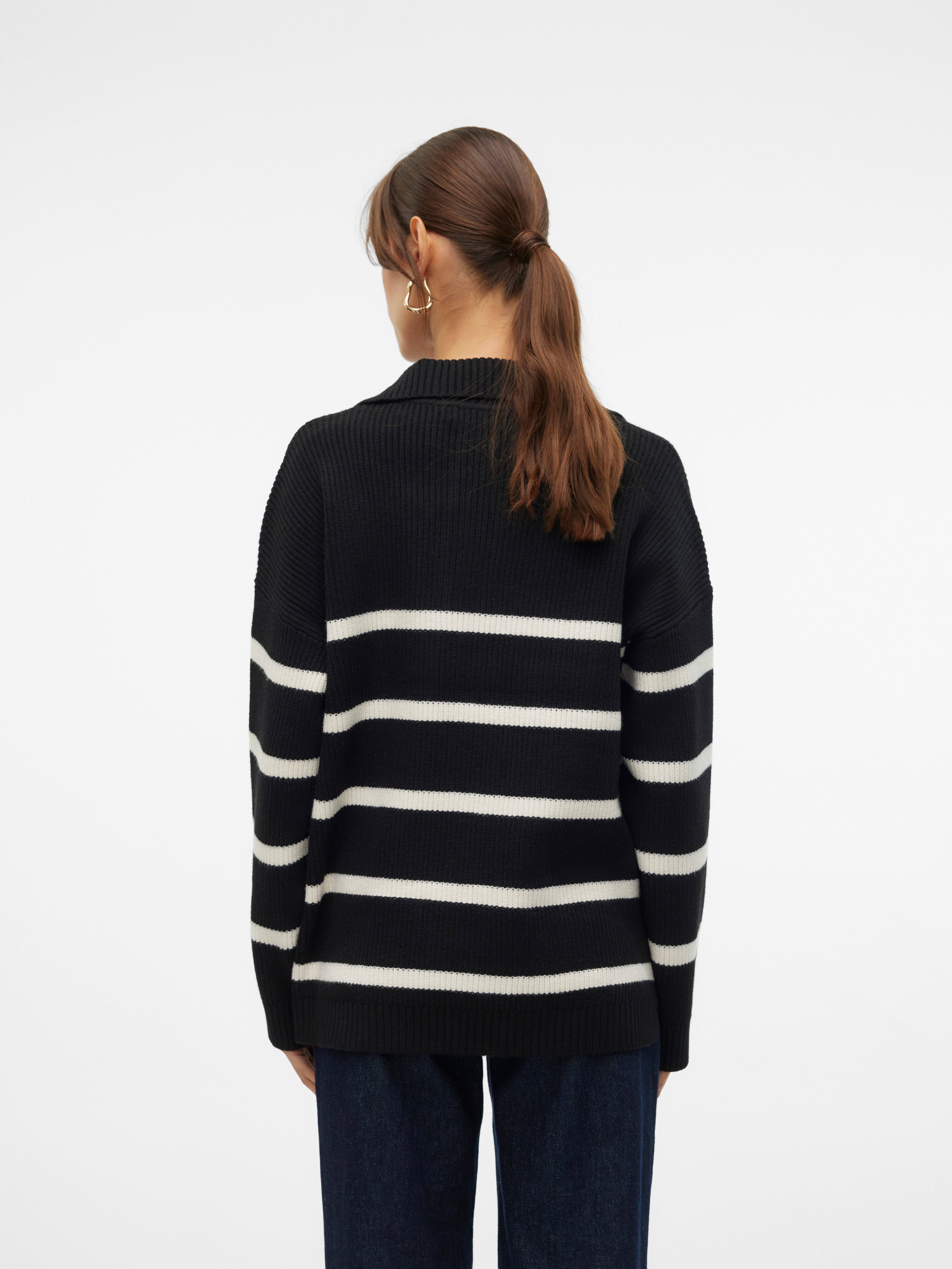Vero Moda Trui met V-hals VMLUNA LS V-NECK LONG PULLOVER GA BOO