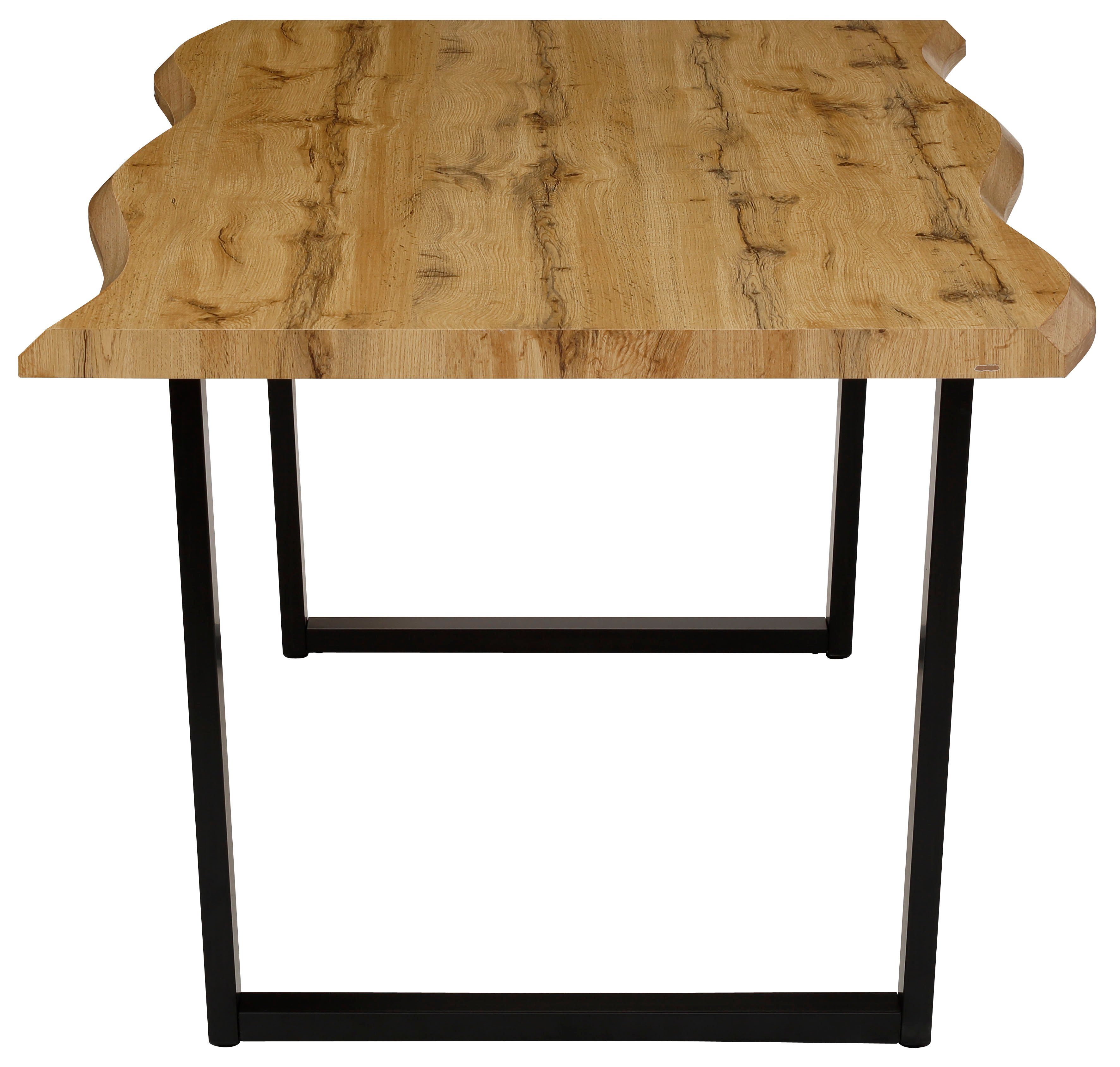 HELA Eettafel GISELLE boomkanttafel, keukentafel, TOPSELLER! OTTOs Choice Sledeframe metaal, industrieel design, 140 - 200 cm breedte, 2 kleuren