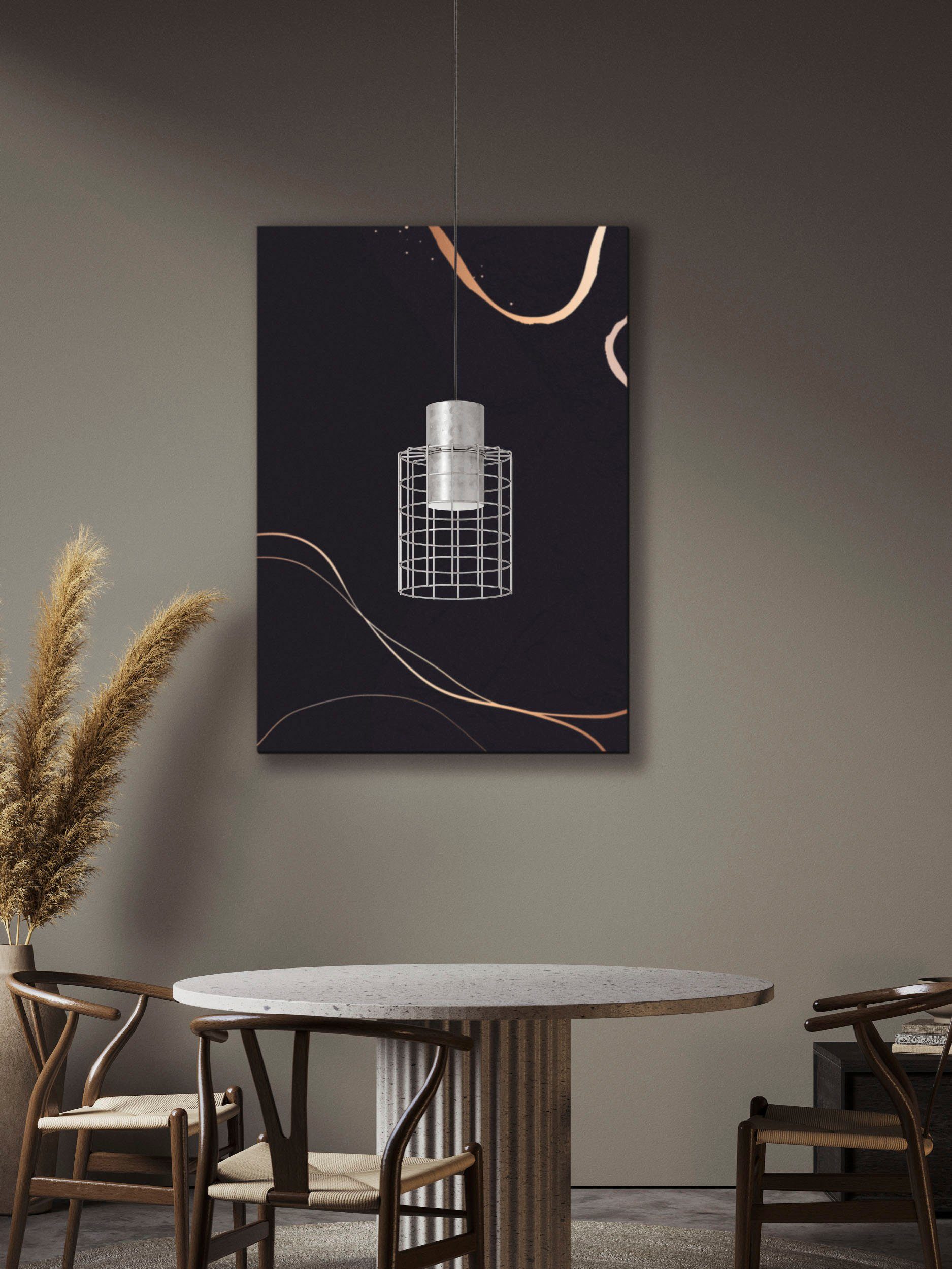EGLO Hanglamp MILLIGAN Hanglamp in zilverkleur en wit van staal - excl. E27 - 40W (1 stuk)