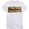 pepe jeans shirt met ronde hals charing wit