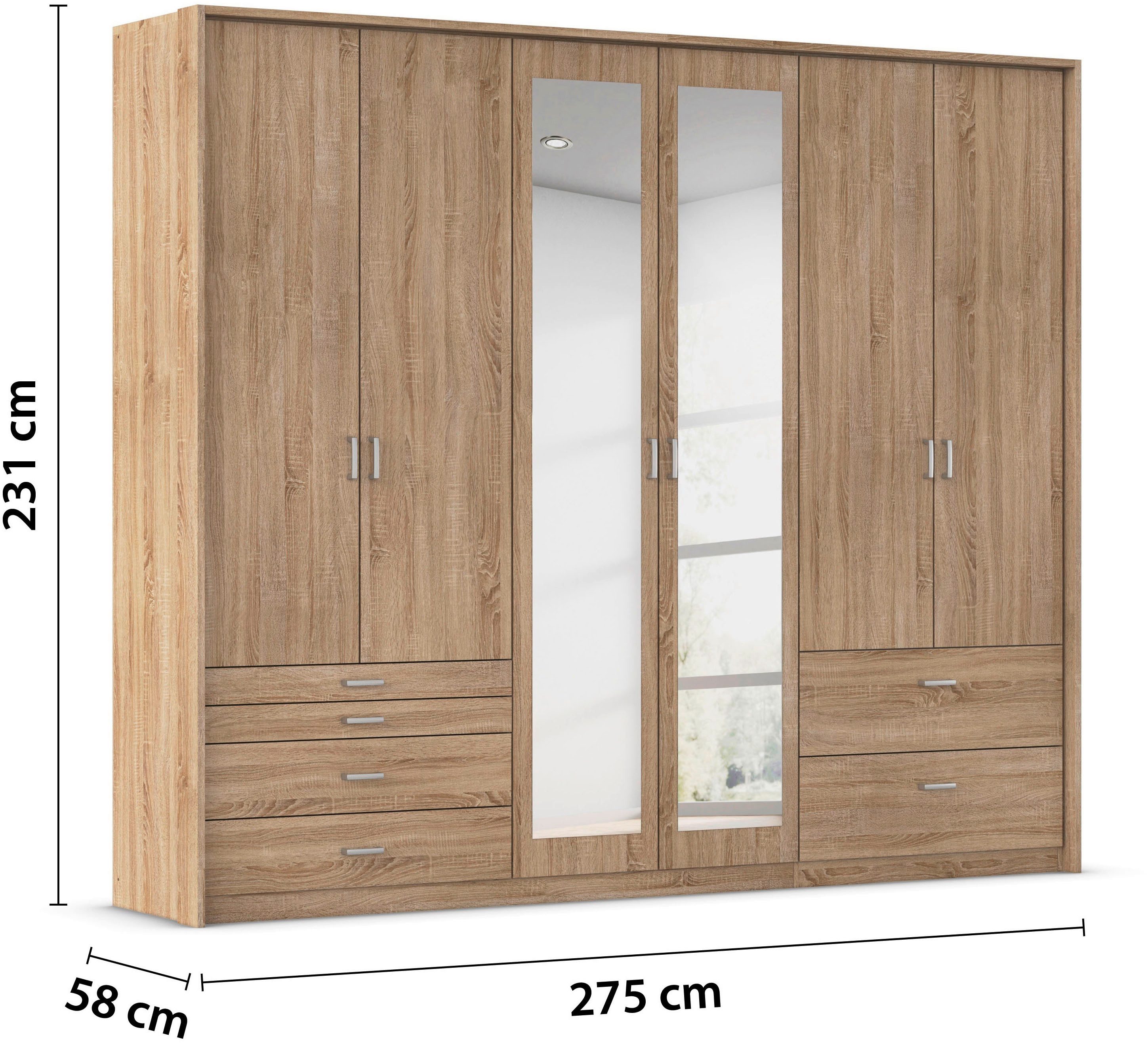 rauch Draaideurkast Kledingkast Kast Garderobe Linnenkast WILDBERG