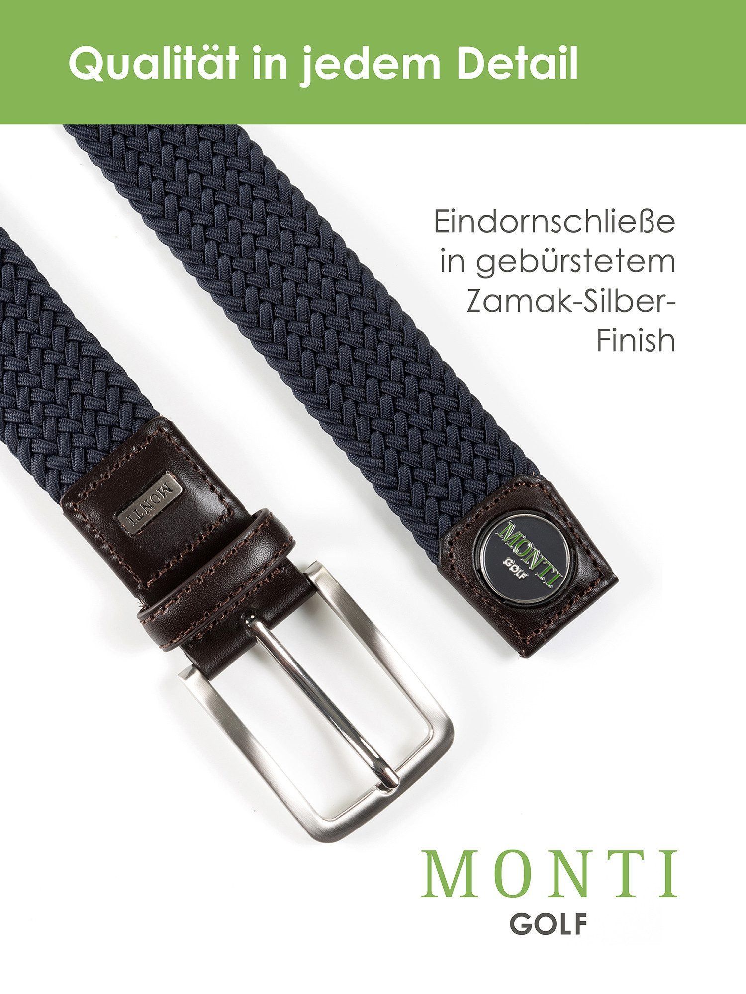 MONTI Gevlochten riem Birdie
