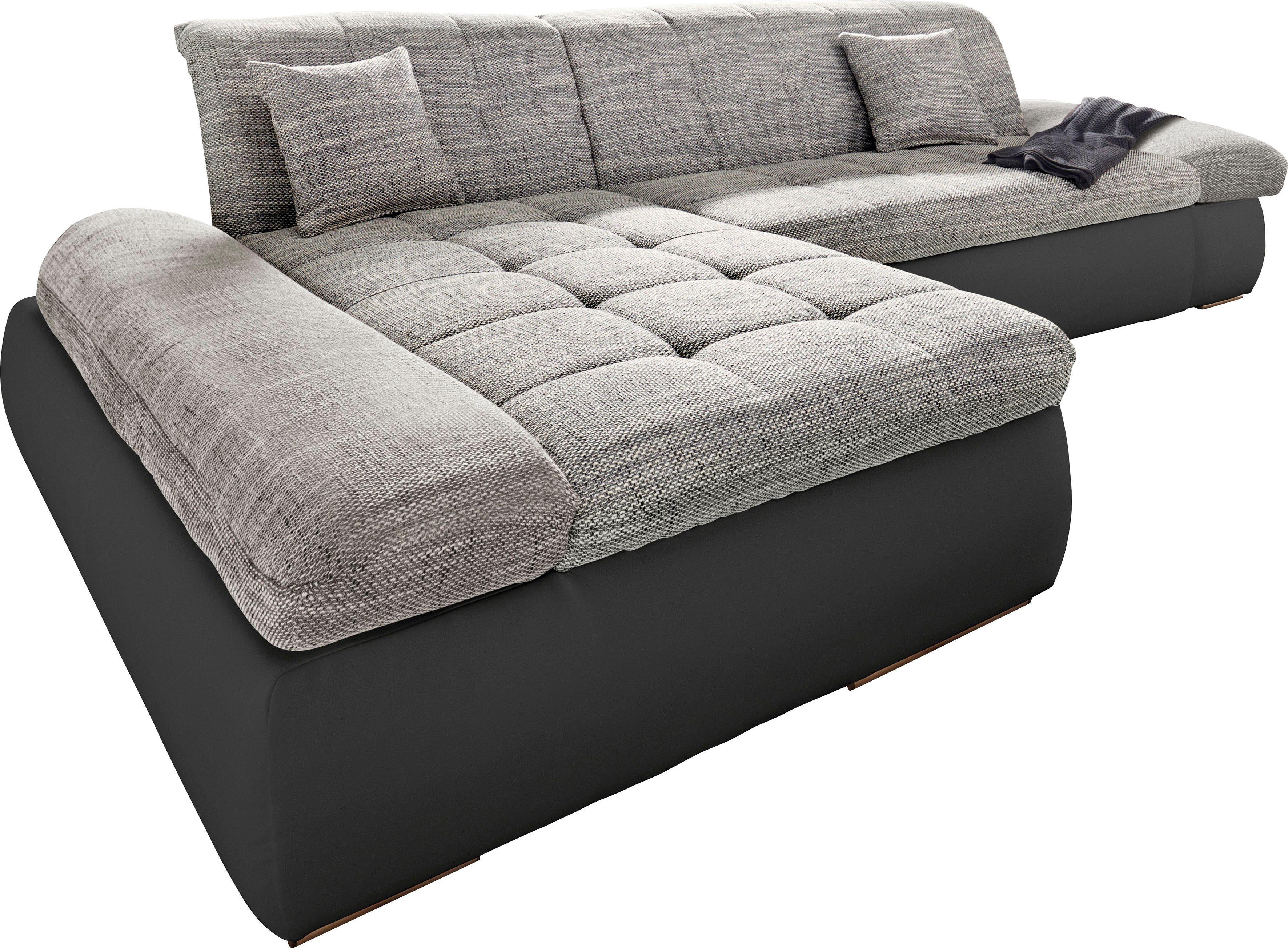 DOMO collection Hoekbank PB Moric optioneel met slaapfunctie en armsteunverstelling U-vorm