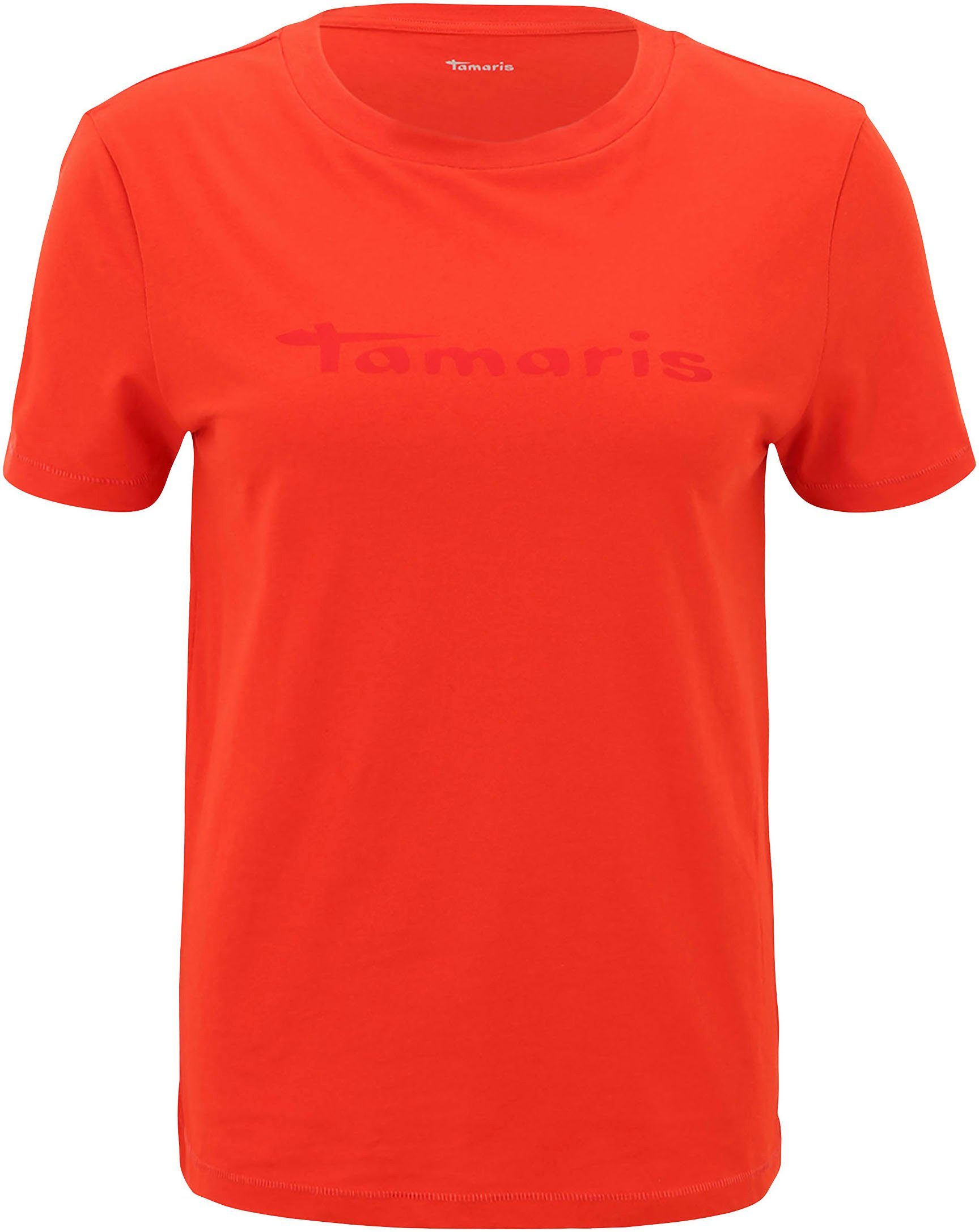 Tamaris T-shirt met ronde hals - nieuwe collectie