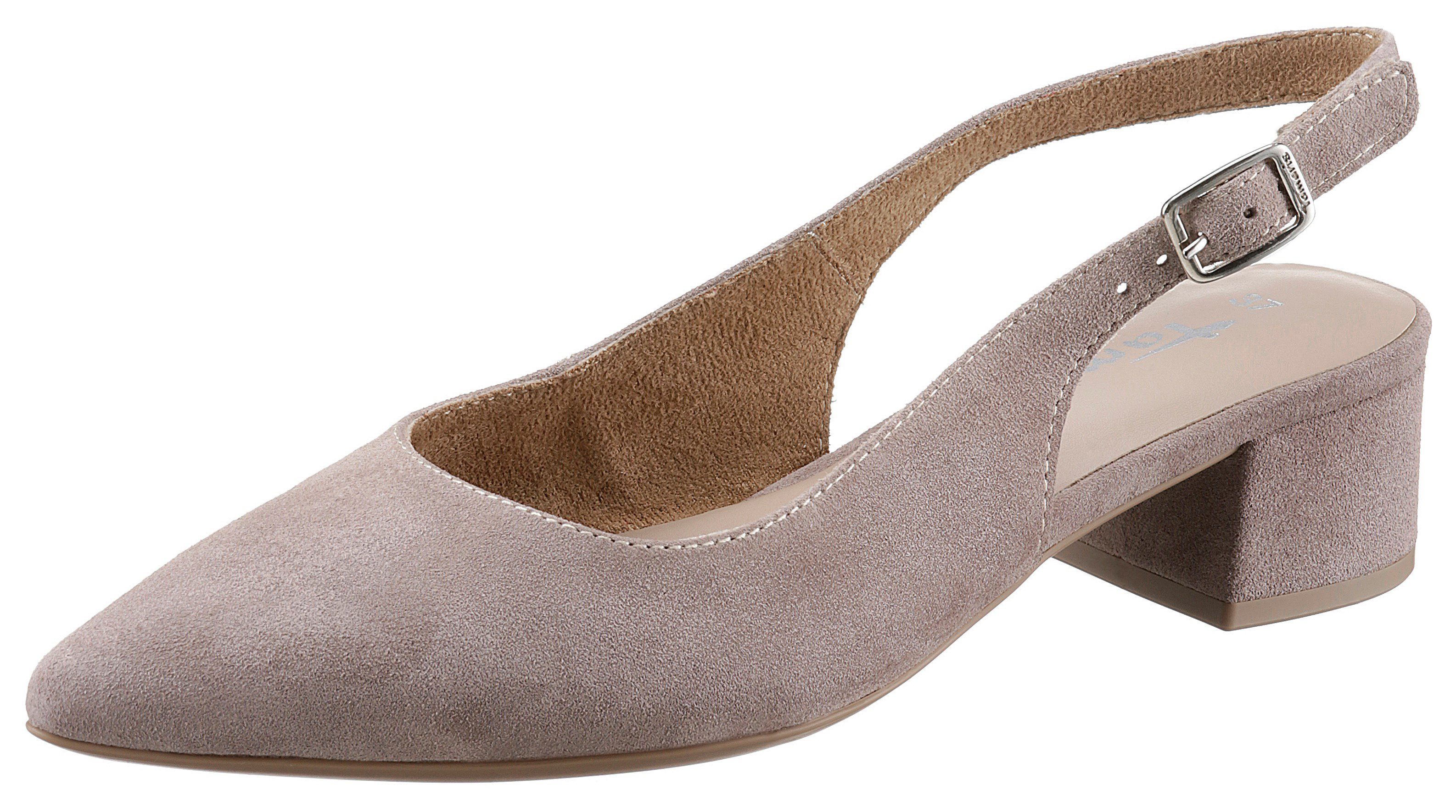 Tamaris Slingback pumps , blokhak, avondschoen, zomerschoen met verstelbare riem