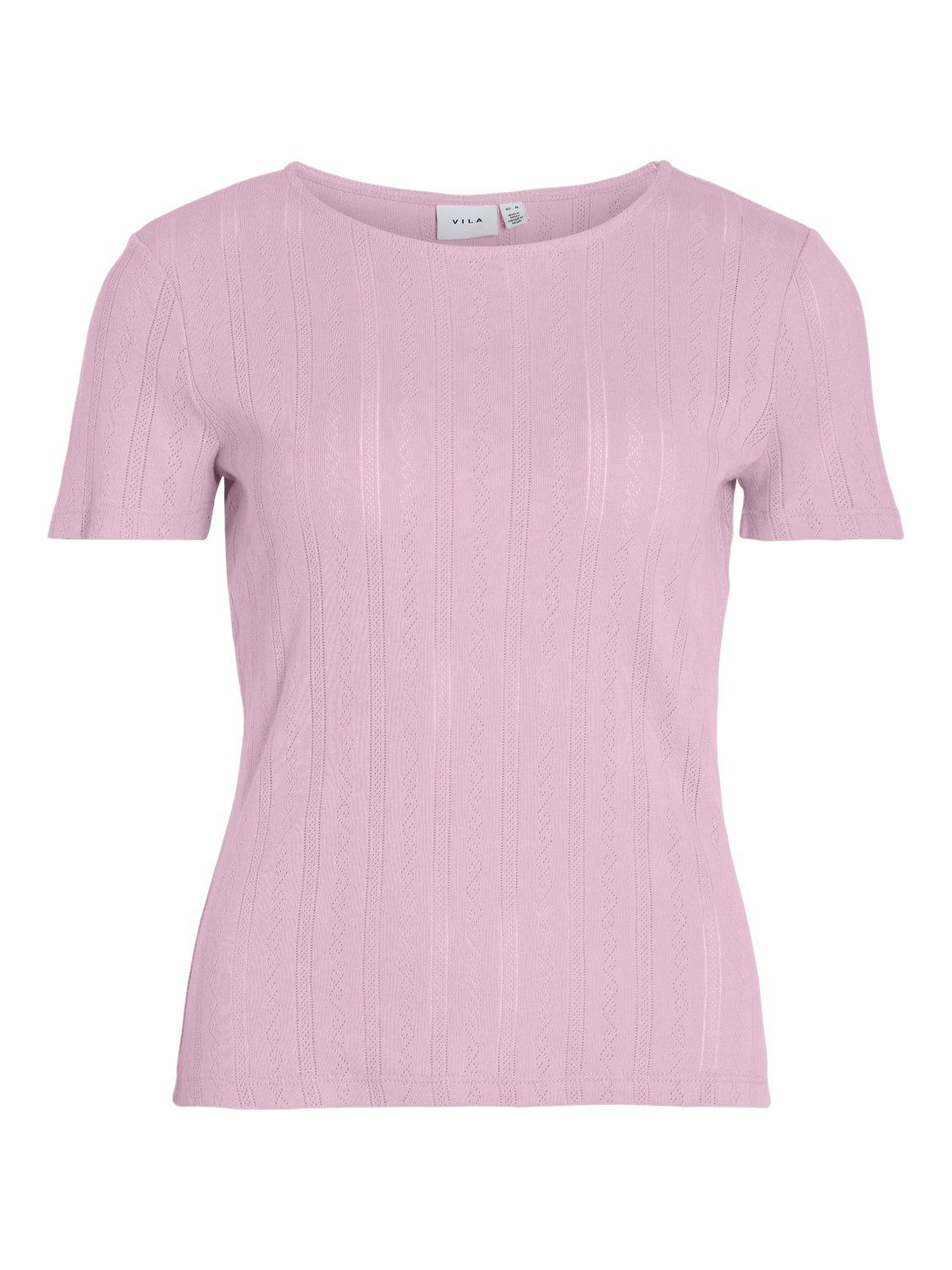 Vila Shirt met korte mouwen VIKASSIE S/S POINTELLE TOP - NOOS
