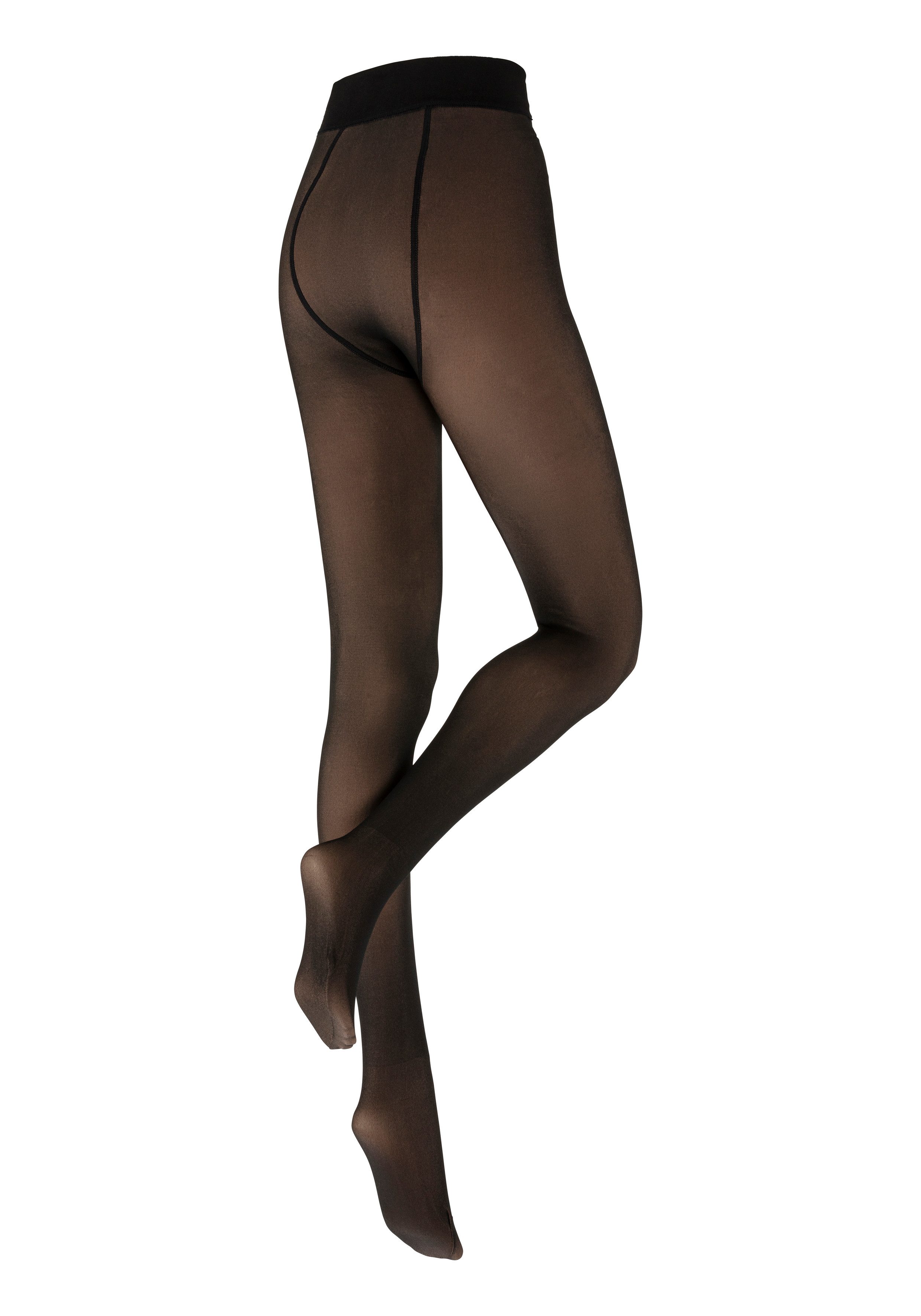 Sarlini Thermopanty DAMES FLEECE VOERING LEGGINGS in transparante look