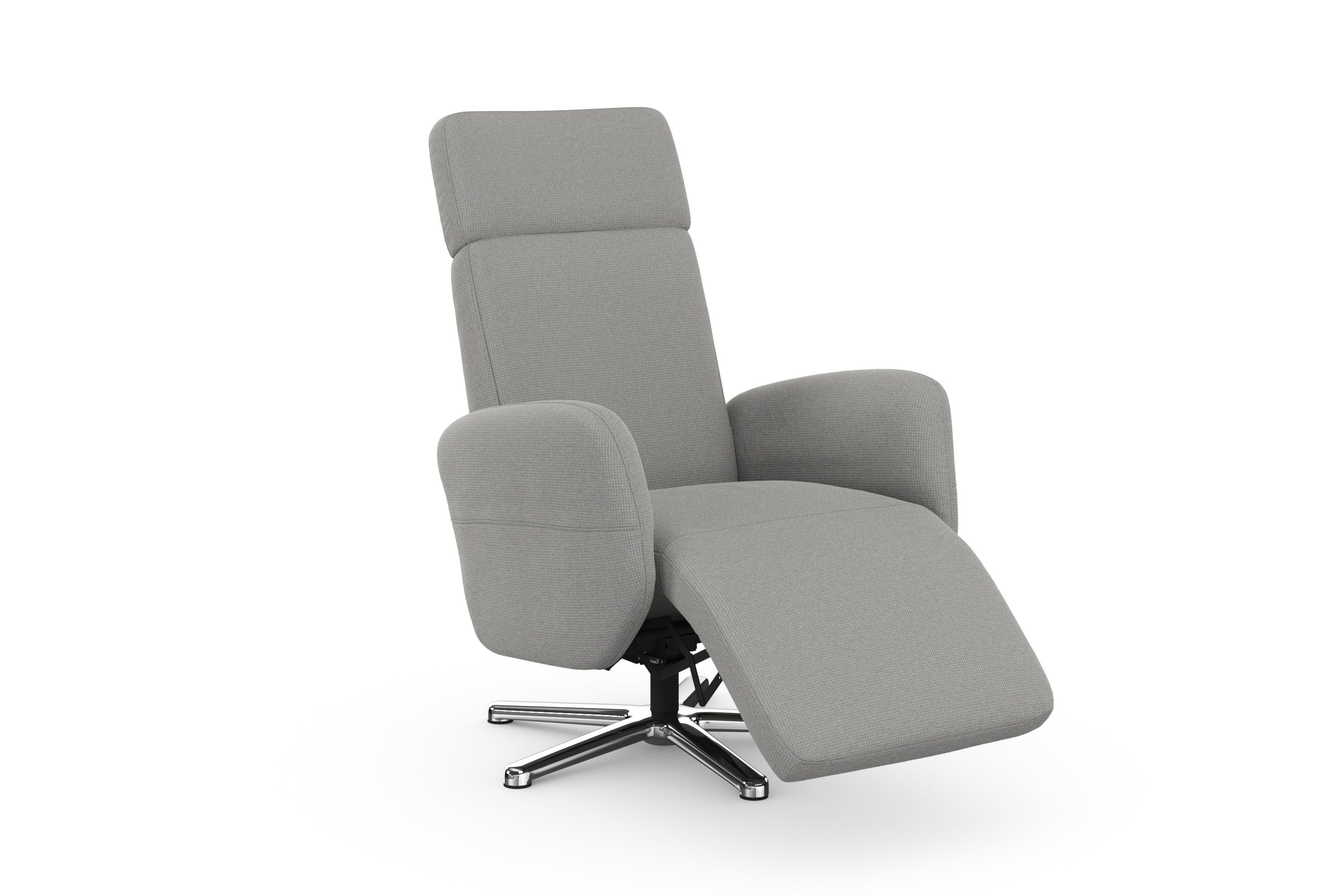 sit&more Relaxfauteuil Grenoble, incl. hoofdsteunverstelling en bekabelde afstandsbediening