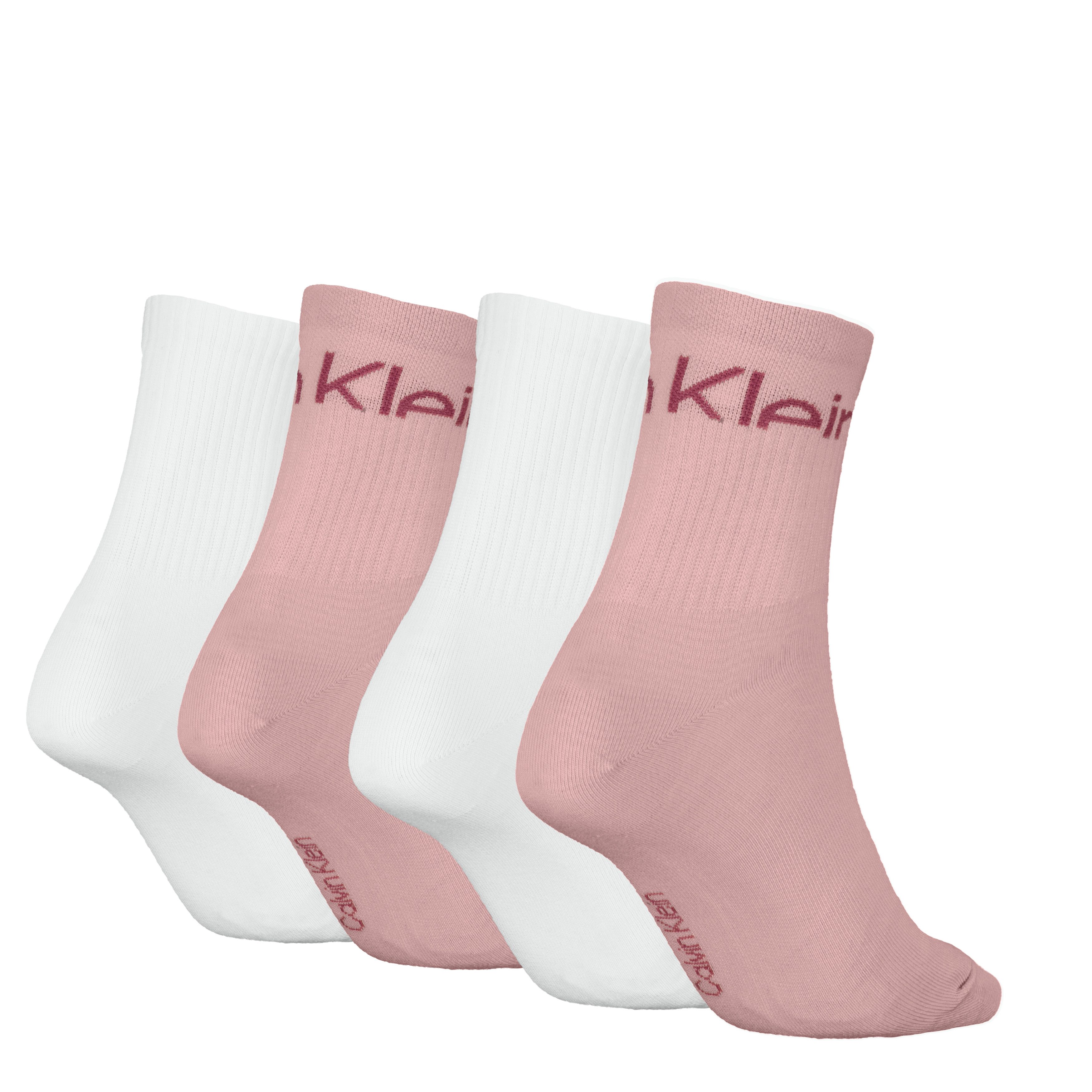 Calvin Klein Jeans Sokken CKJ WOMEN SHORT SOCK 4P CUT LOGO ECOM (Set van 4)