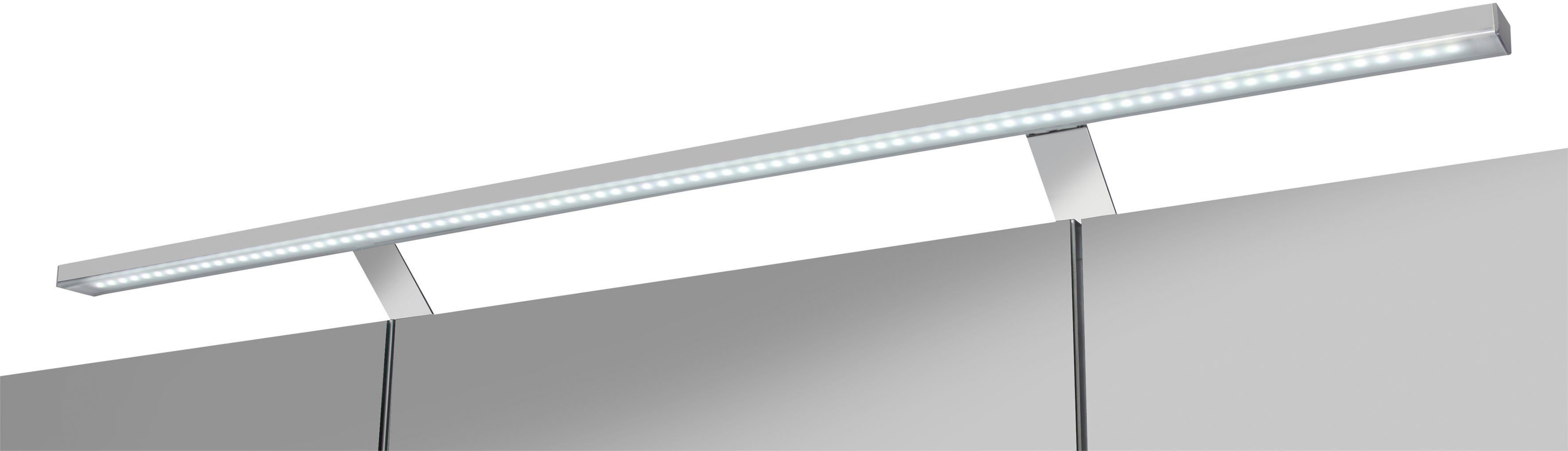 welltime Spiegelkast Torino made in Germany Breedte 100 cm, 3-deurs, ledverlichting, schakelaar-/stekkerdoos