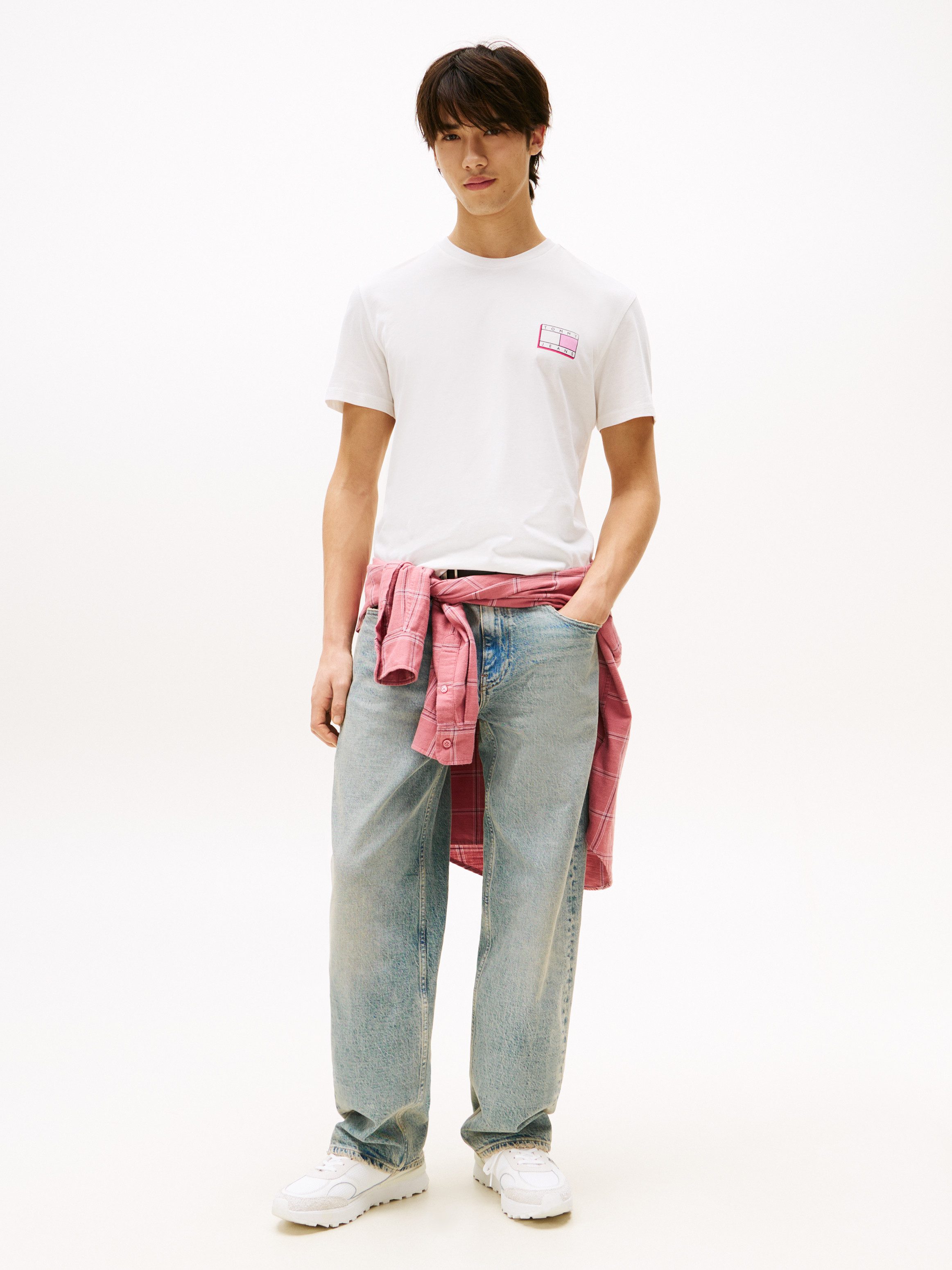 TOMMY JEANS T-shirt TJM SLIM POP COLOR FLAG TEE EXT