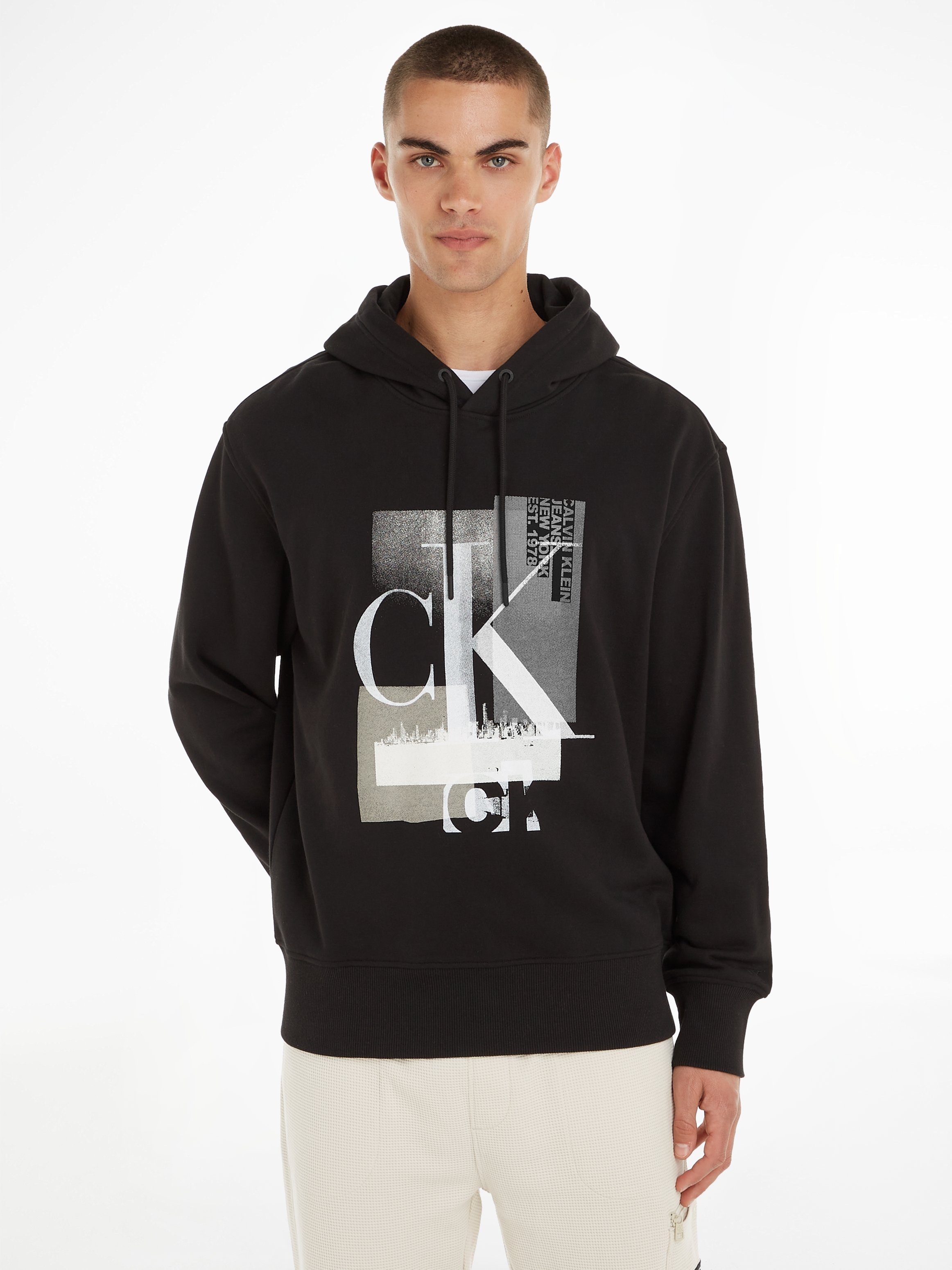 Calvin Klein Hoodie CONNECTED LAYER LANDSCAPE HOODIE