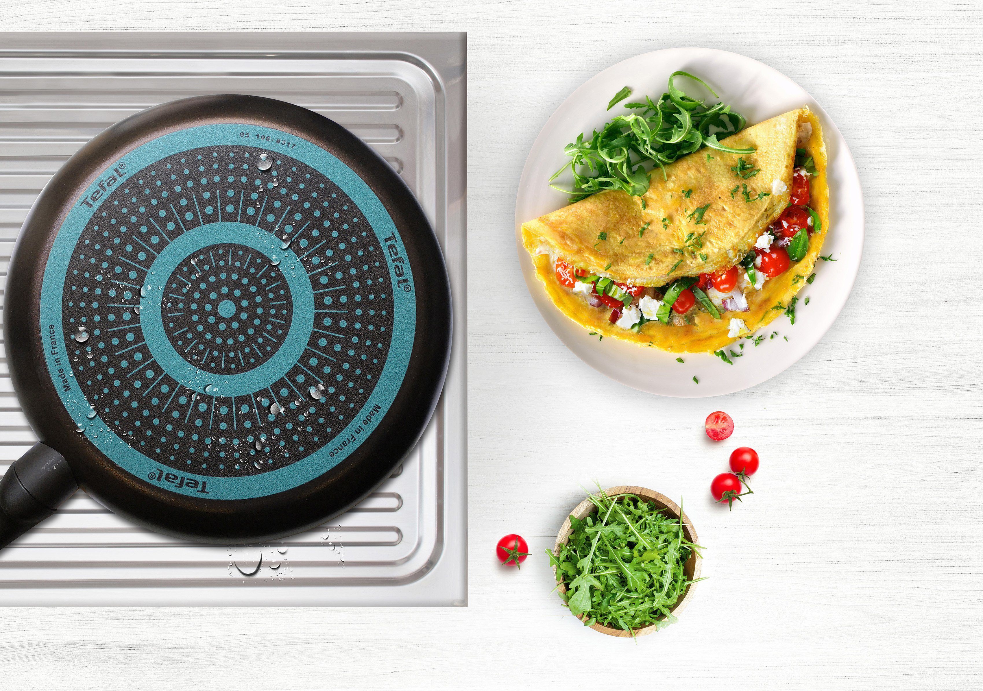 Tefal Koekenpan Easy Cook & Clean met anti-aanbaklaag, niet inductiegeschikt (1-delig)