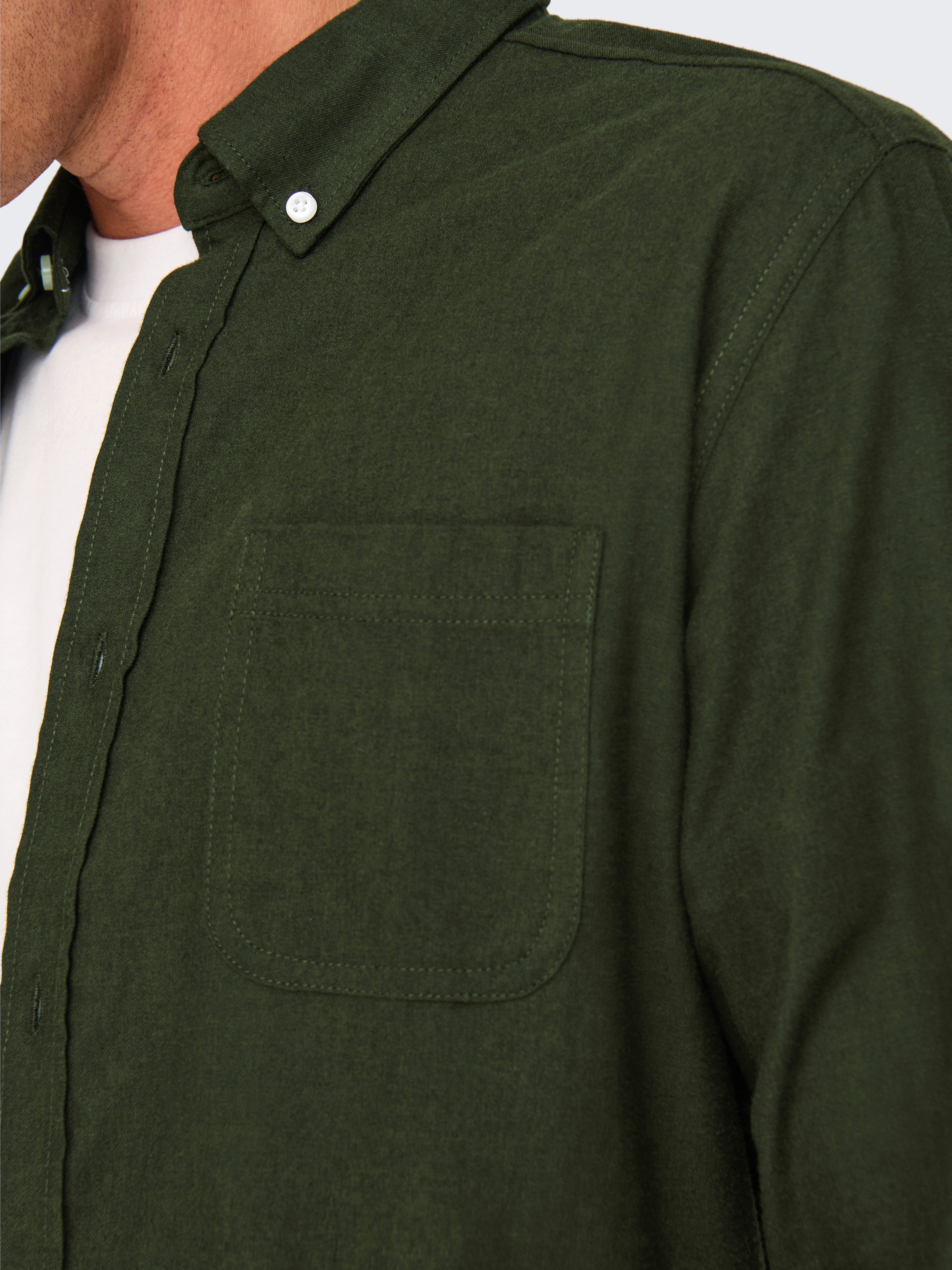 ONLY & SONS Overhemd met lange mouwen ONSROAD LIFE REG MELANGE LS SHIRT NOOS