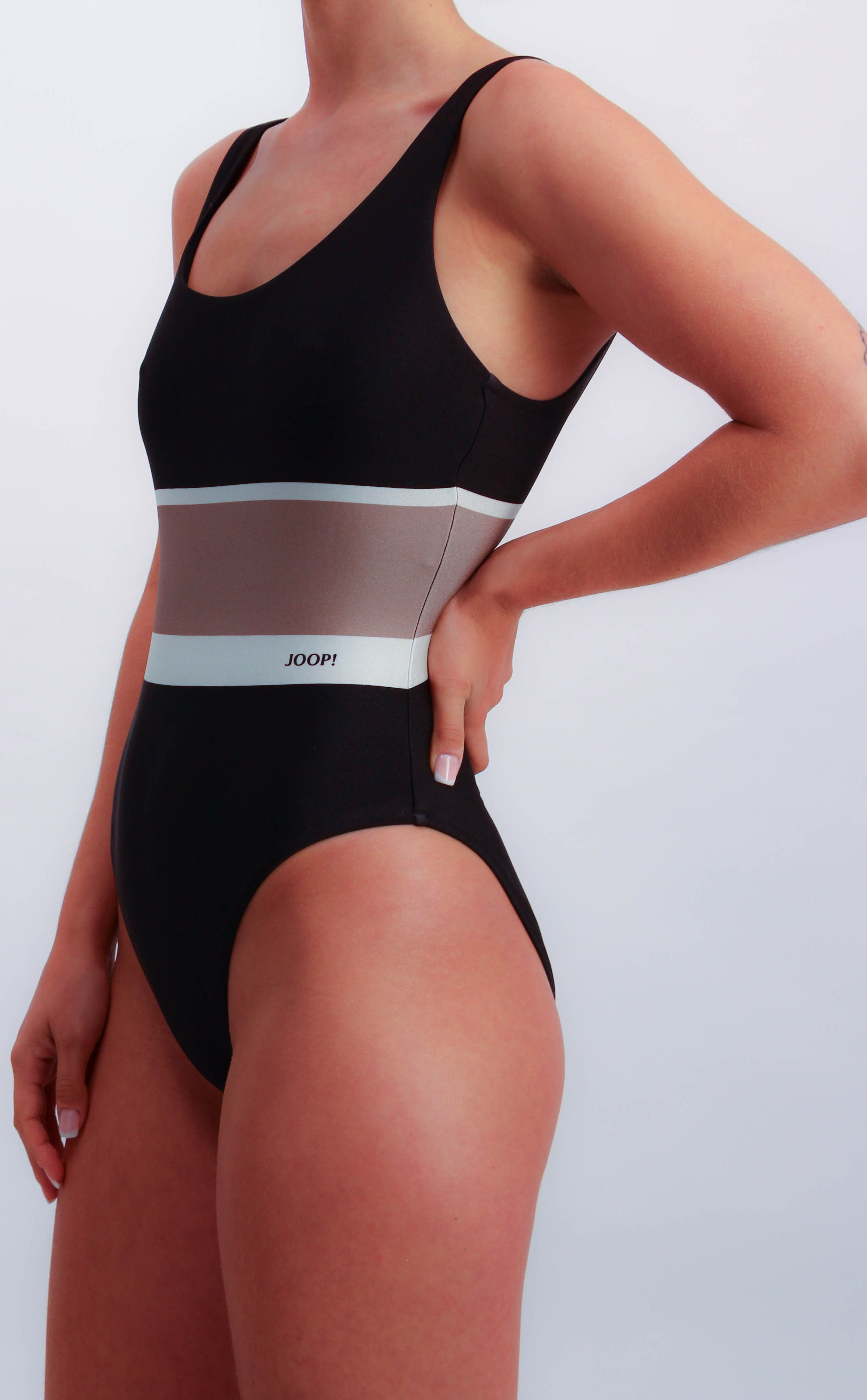 JOOP! Badpak Colourblocking-design, diepe rug
